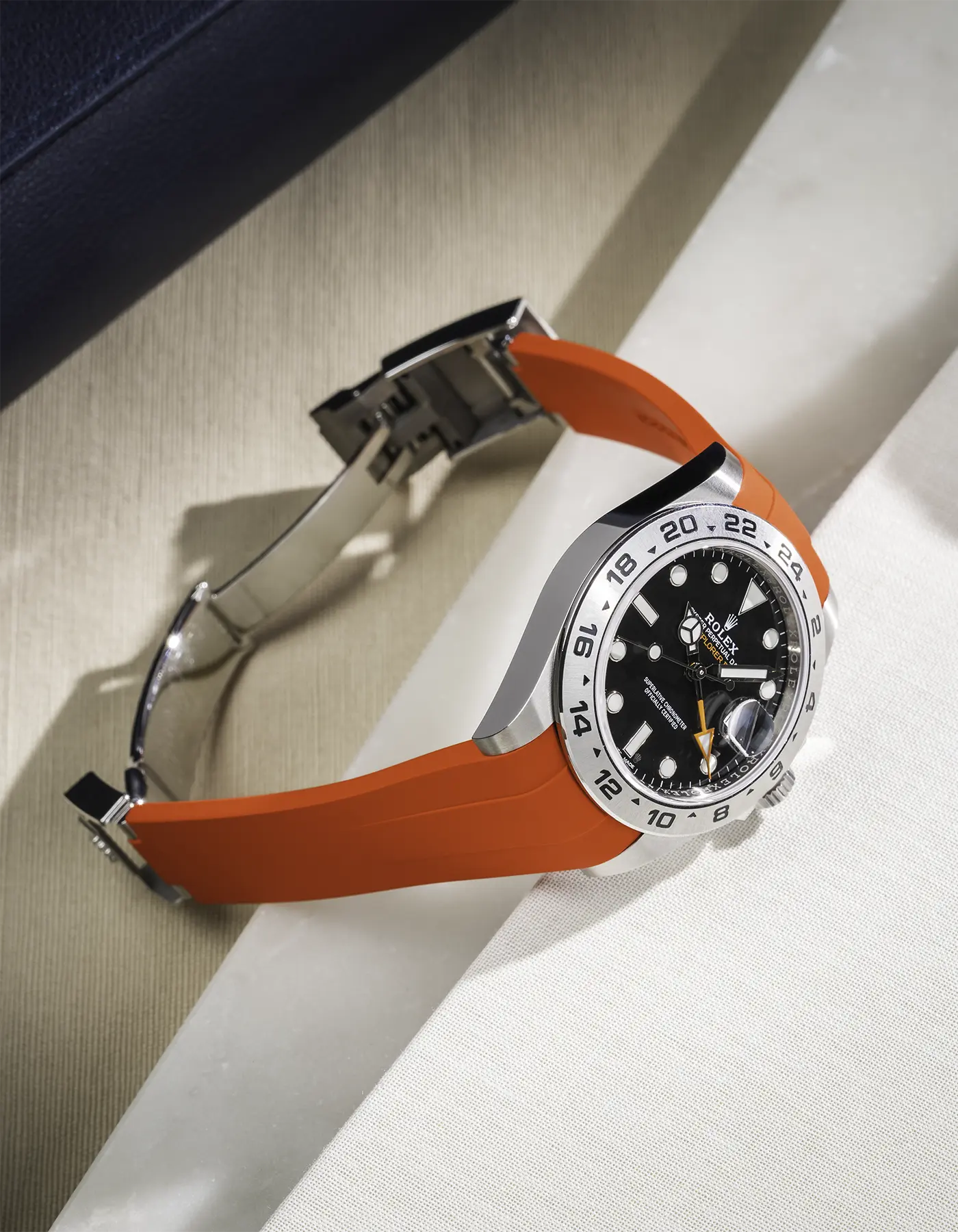 FKM Rubber Strap Integrated for Original Clasp - Rolex Explorer 216570 - Image 27