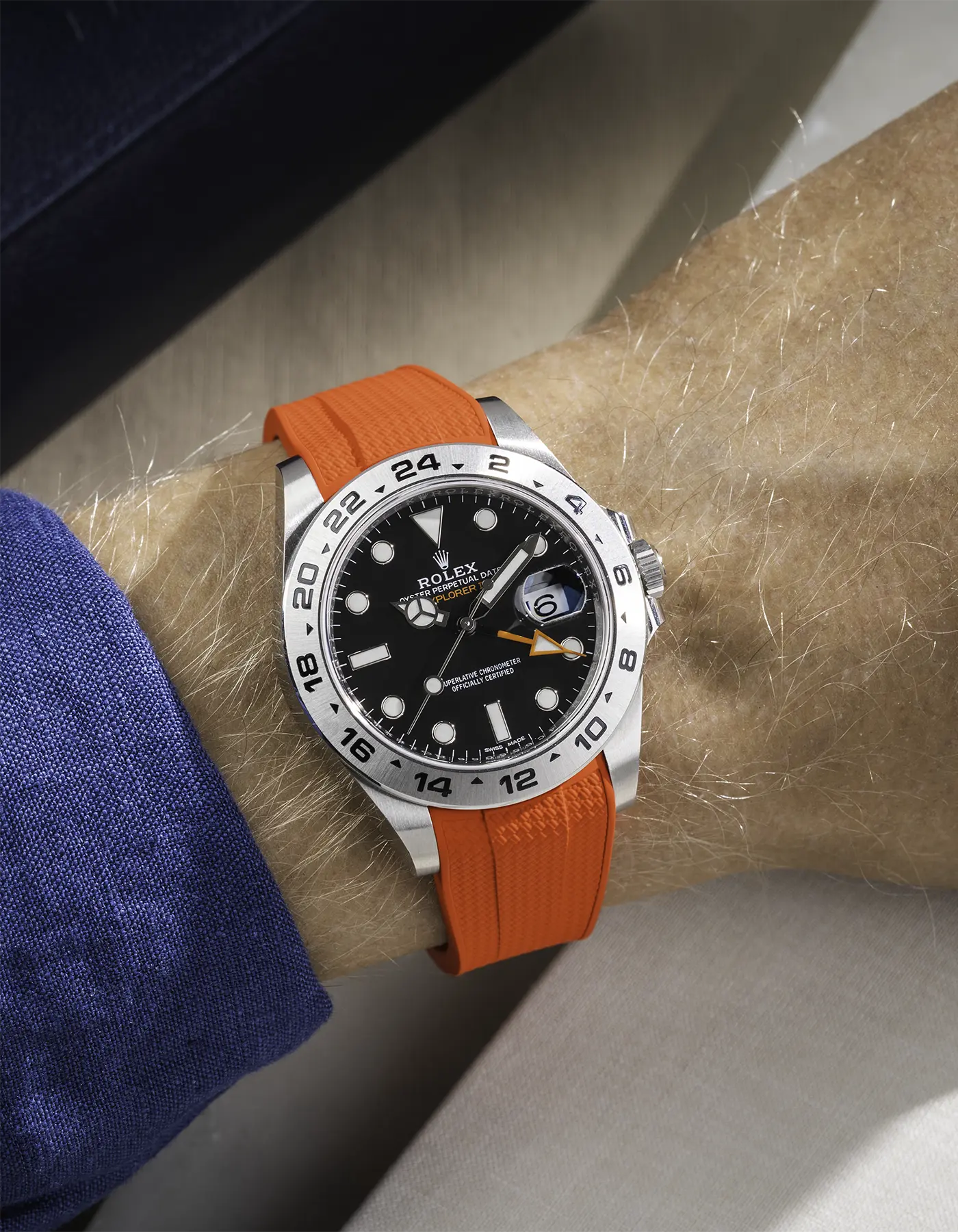 FKM Rubber Strap Integrated for Original Clasp - Rolex Explorer 216570 - Image 29
