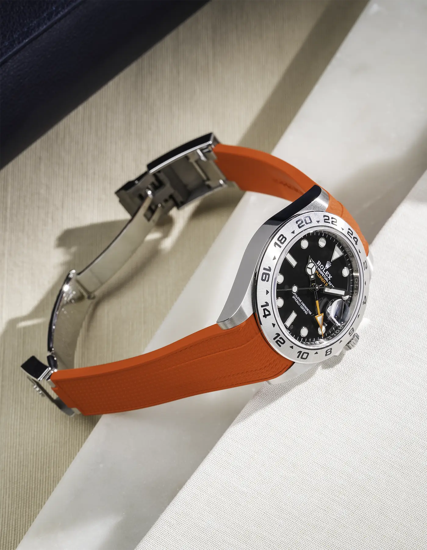 FKM Rubber Strap Integrated for Original Clasp - Rolex Explorer 216570 - Image 30
