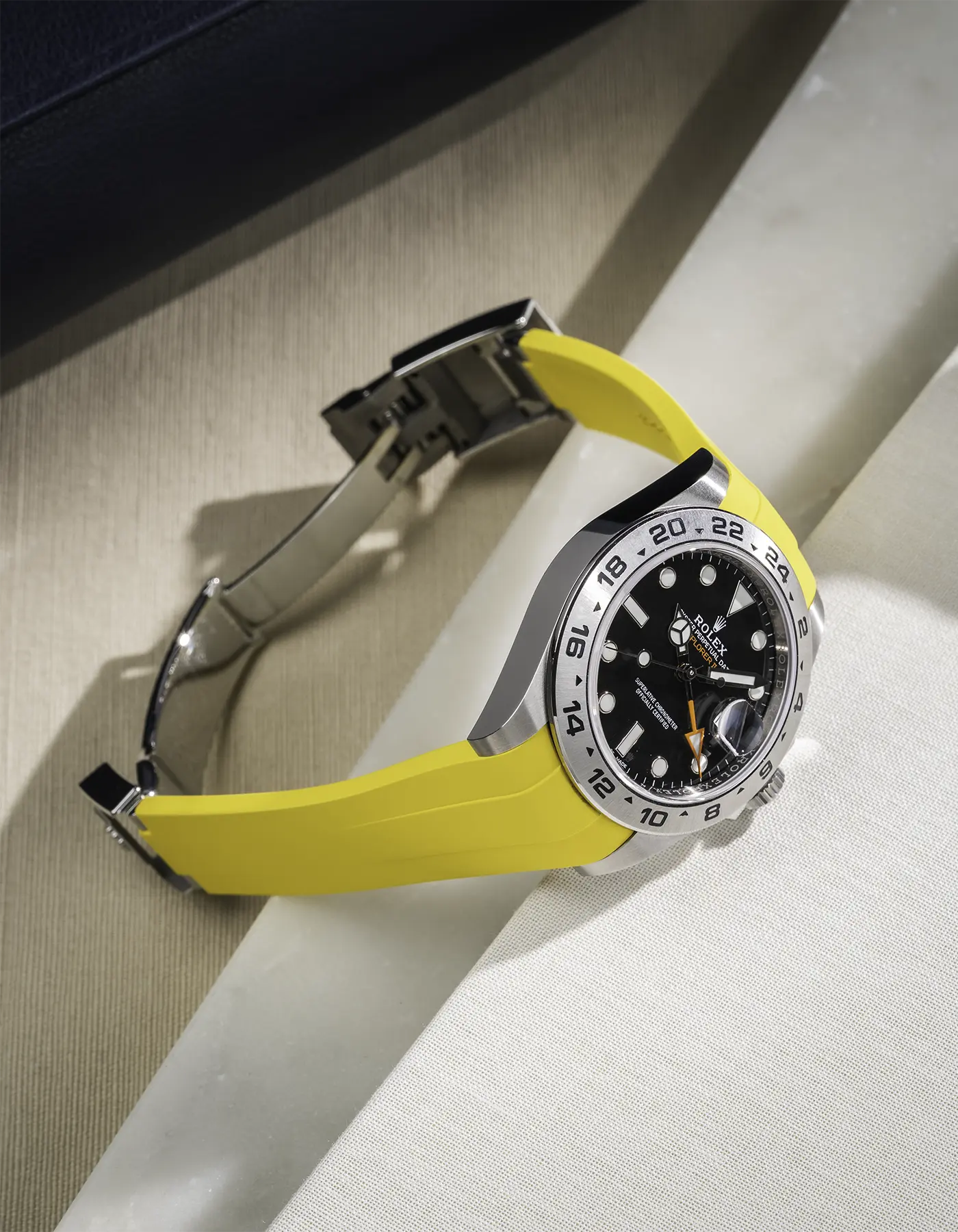 FKM Rubber Strap Integrated for Original Clasp - Rolex Explorer 216570 - Image 33