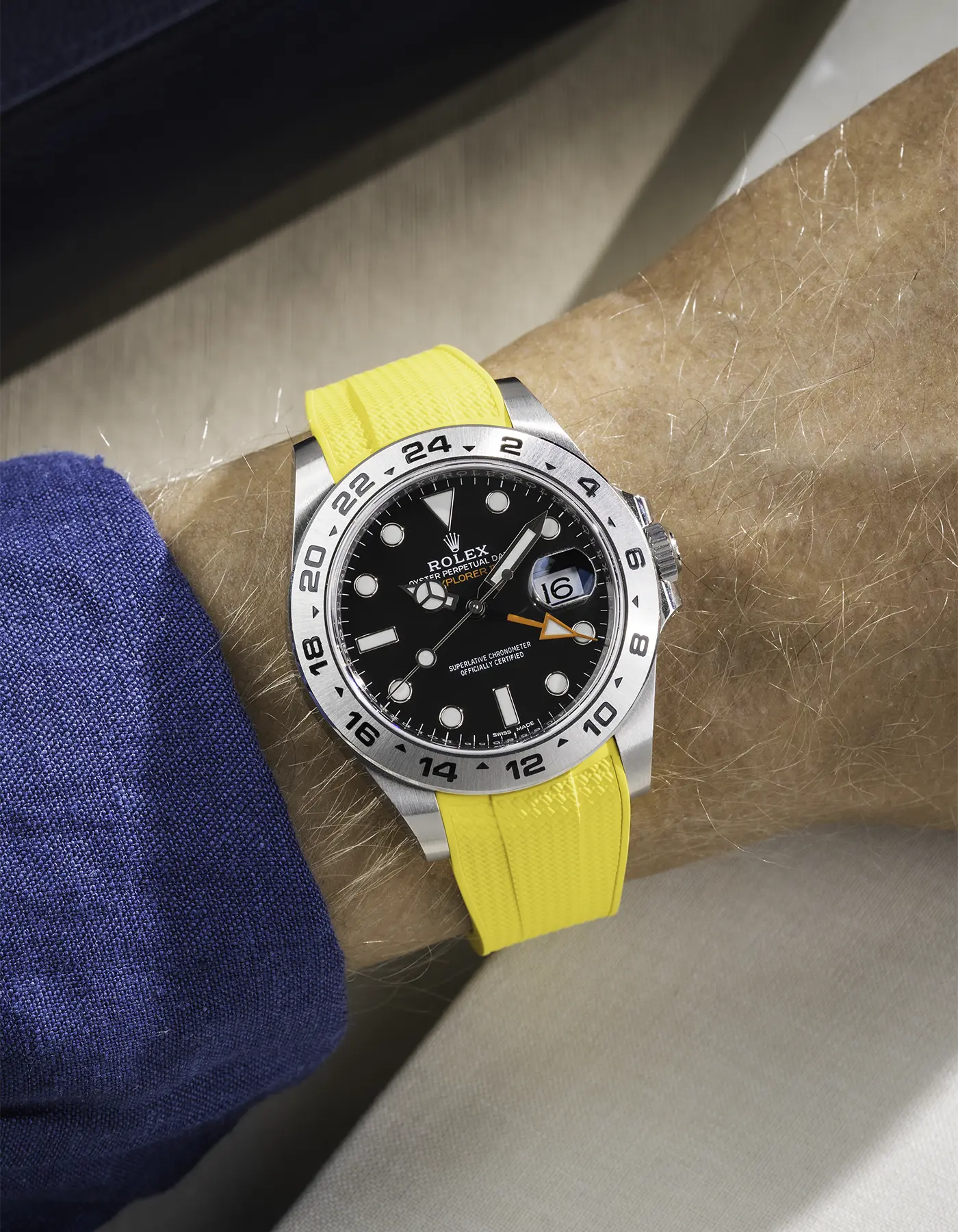 FKM Rubber Strap Integrated for Original Clasp - Rolex Explorer 216570 - Image 35