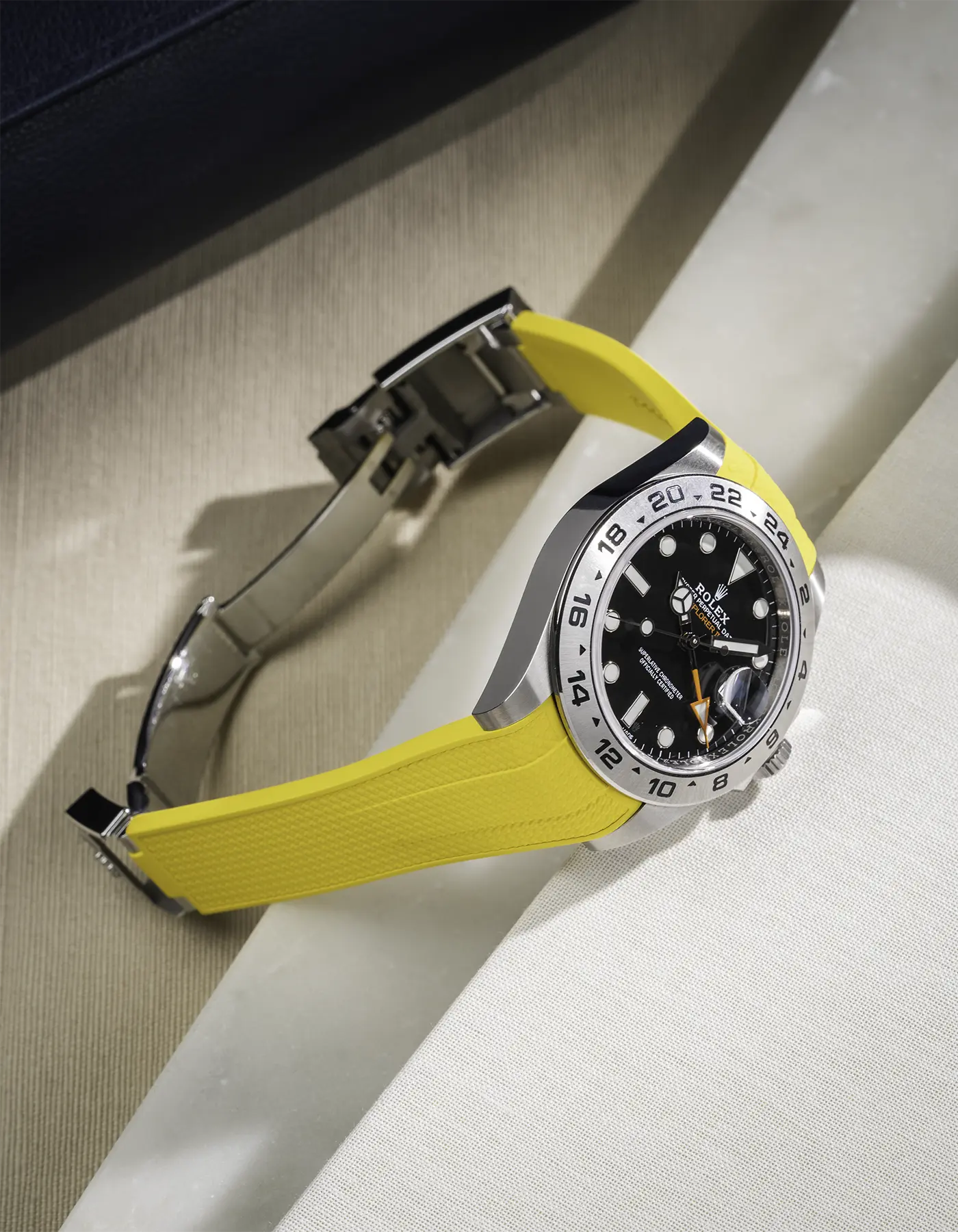 FKM Rubber Strap Integrated for Original Clasp - Rolex Explorer 216570 - Image 36