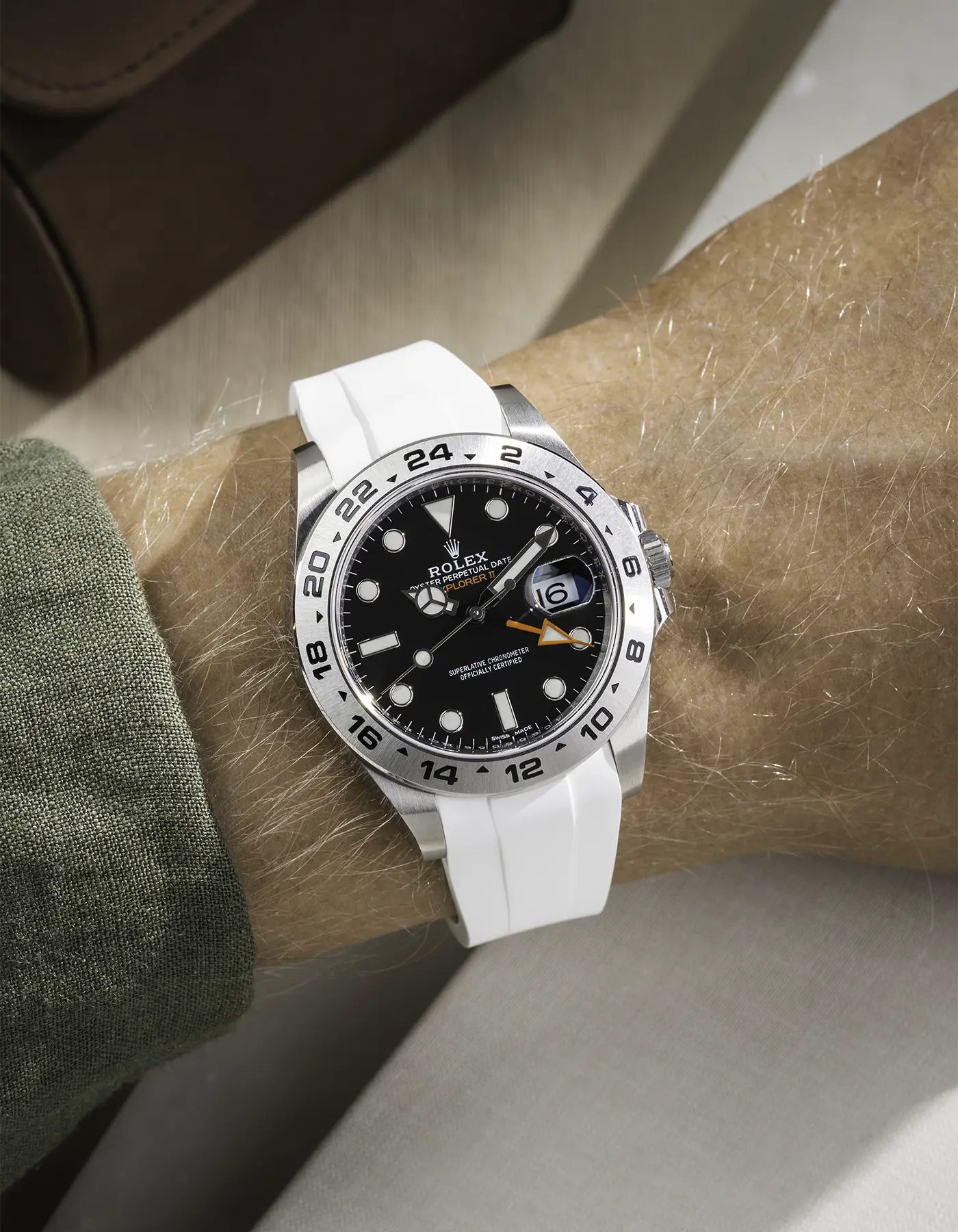 FKM Rubber Strap Integrated for Original Clasp - Rolex Explorer 216570 - Image 38