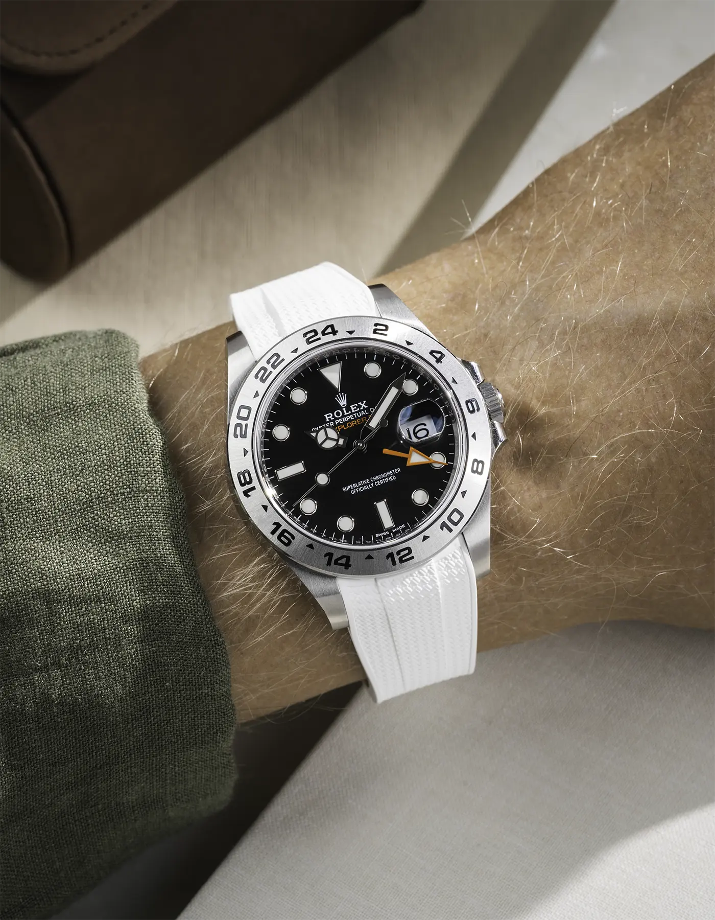 FKM Rubber Strap Integrated for Original Clasp - Rolex Explorer 216570 - Image 41