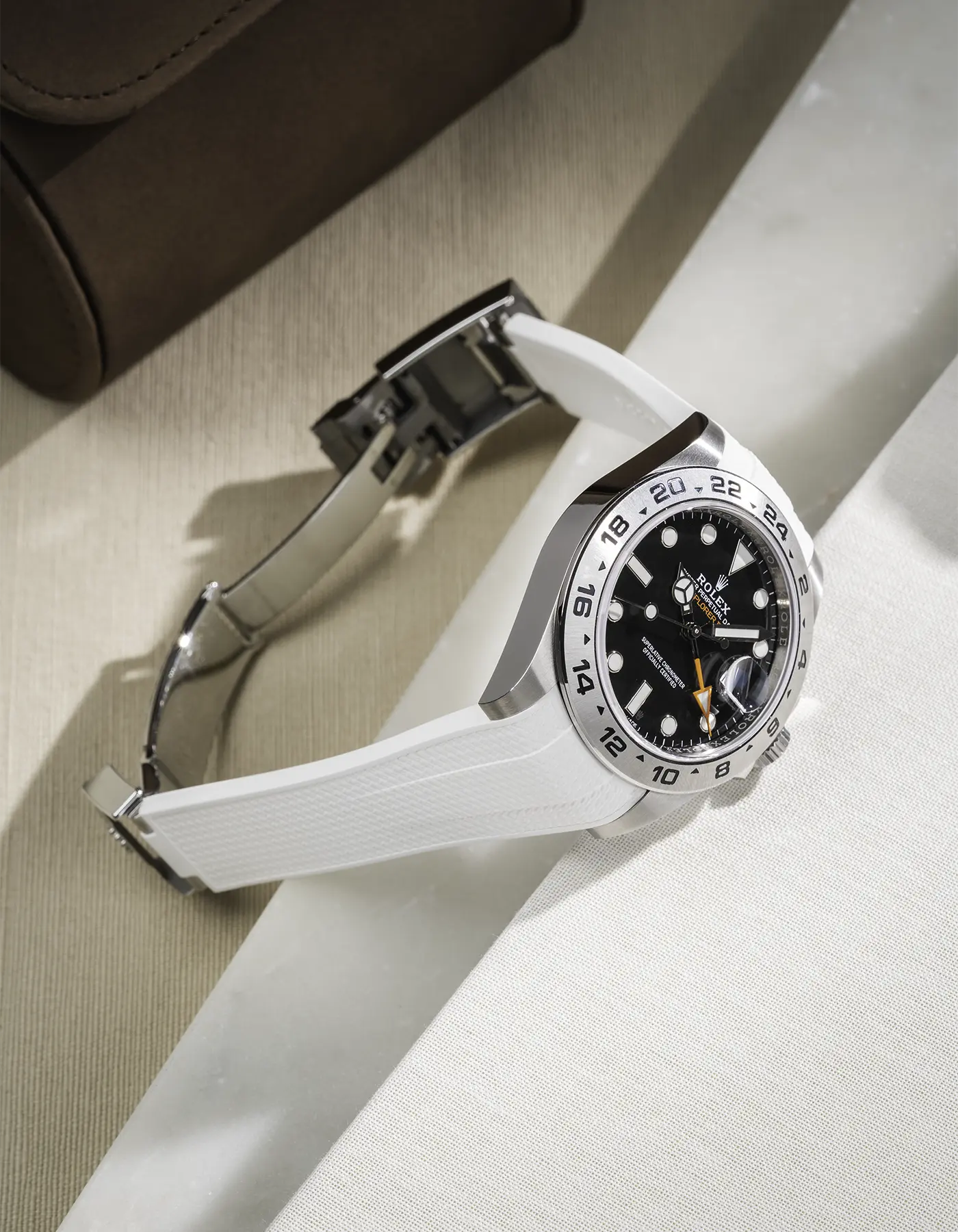 FKM Rubber Strap Integrated for Original Clasp - Rolex Explorer 216570 - Image 42