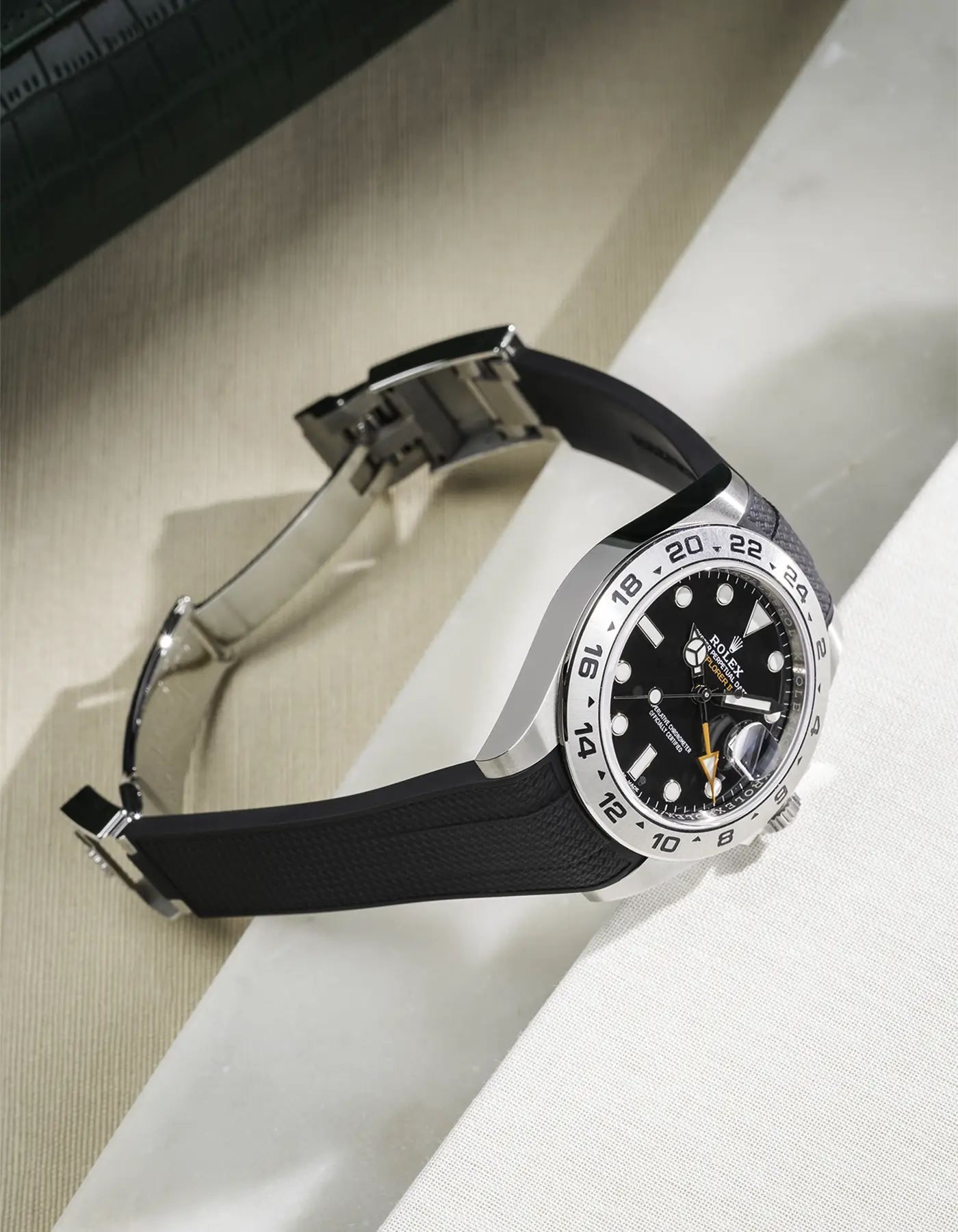 FKM Rubber Strap Integrated for Original Clasp - Rolex Explorer 216570 - Image 6