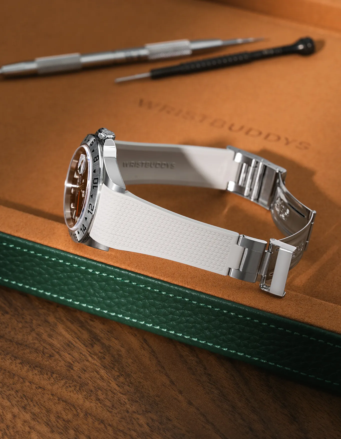 FKM Rubber Strap Integrated for Original Clasp - Rolex Explorer II 16570 - Image 27