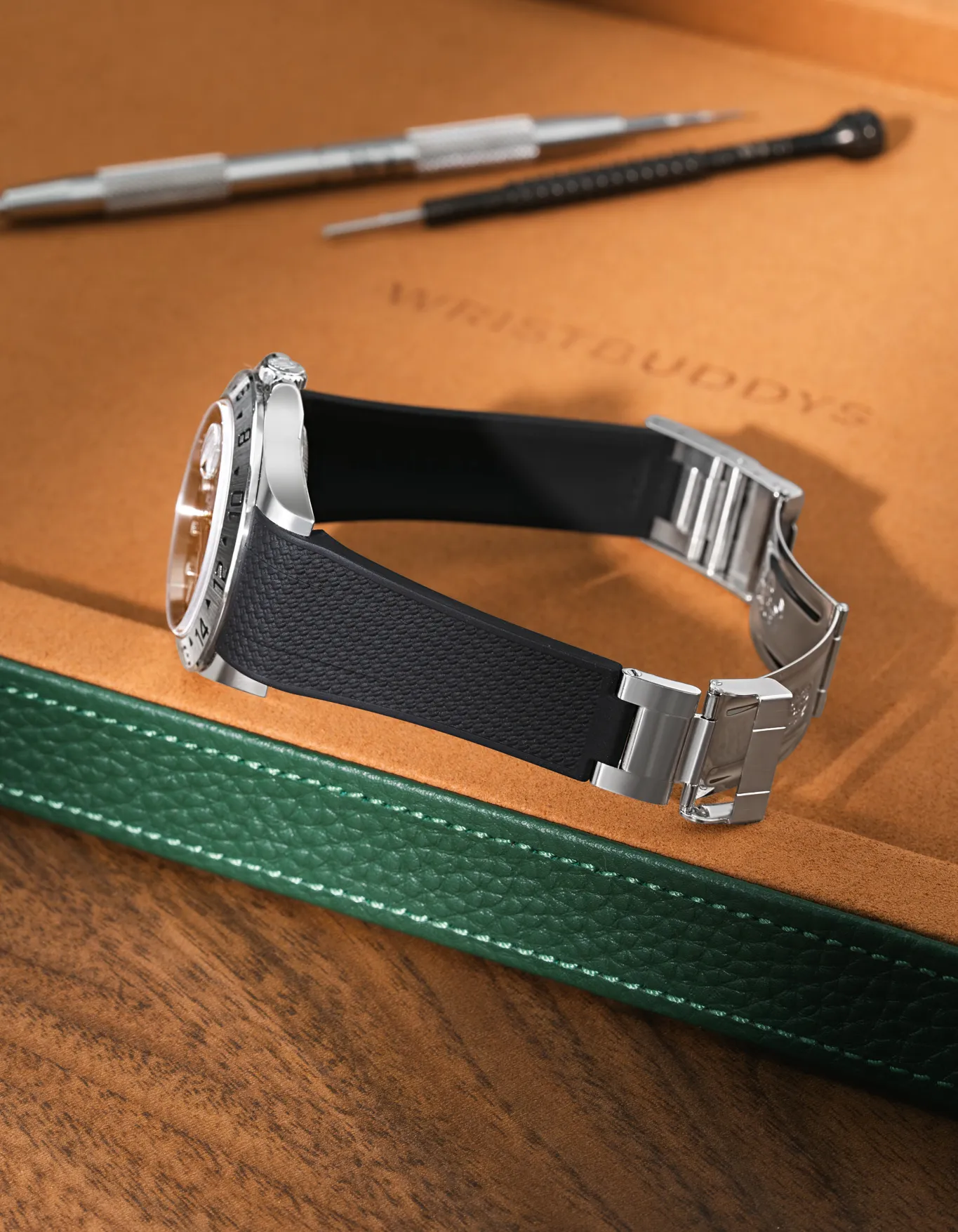 FKM Rubber Strap Integrated for Original Clasp - Rolex Explorer II 16570 - Image 30