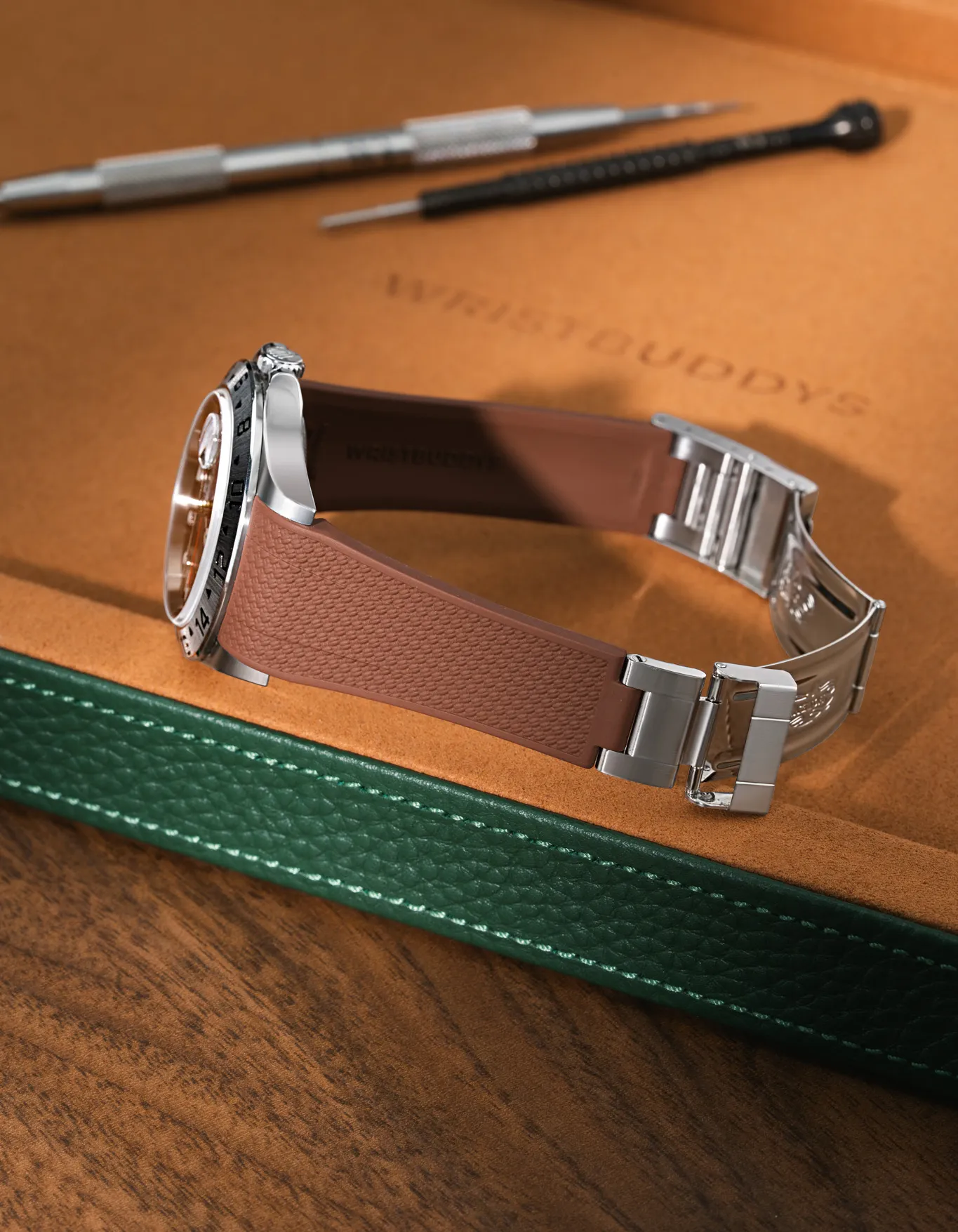 FKM Rubber Strap Integrated for Original Clasp - Rolex Explorer II 16570 - Image 33