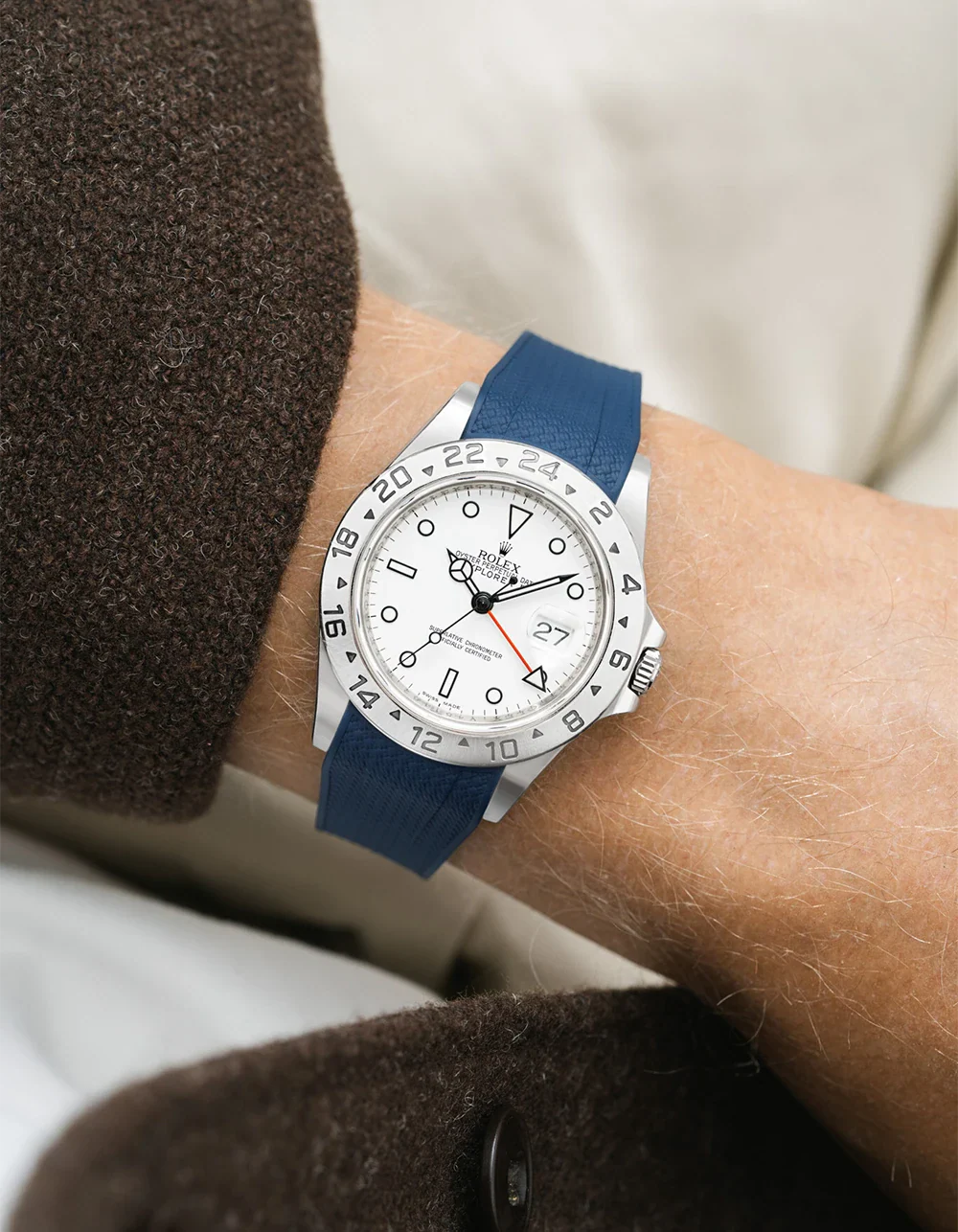 FKM Rubber Strap Integrated for Original Clasp - Rolex Explorer II 16570 - Image 37