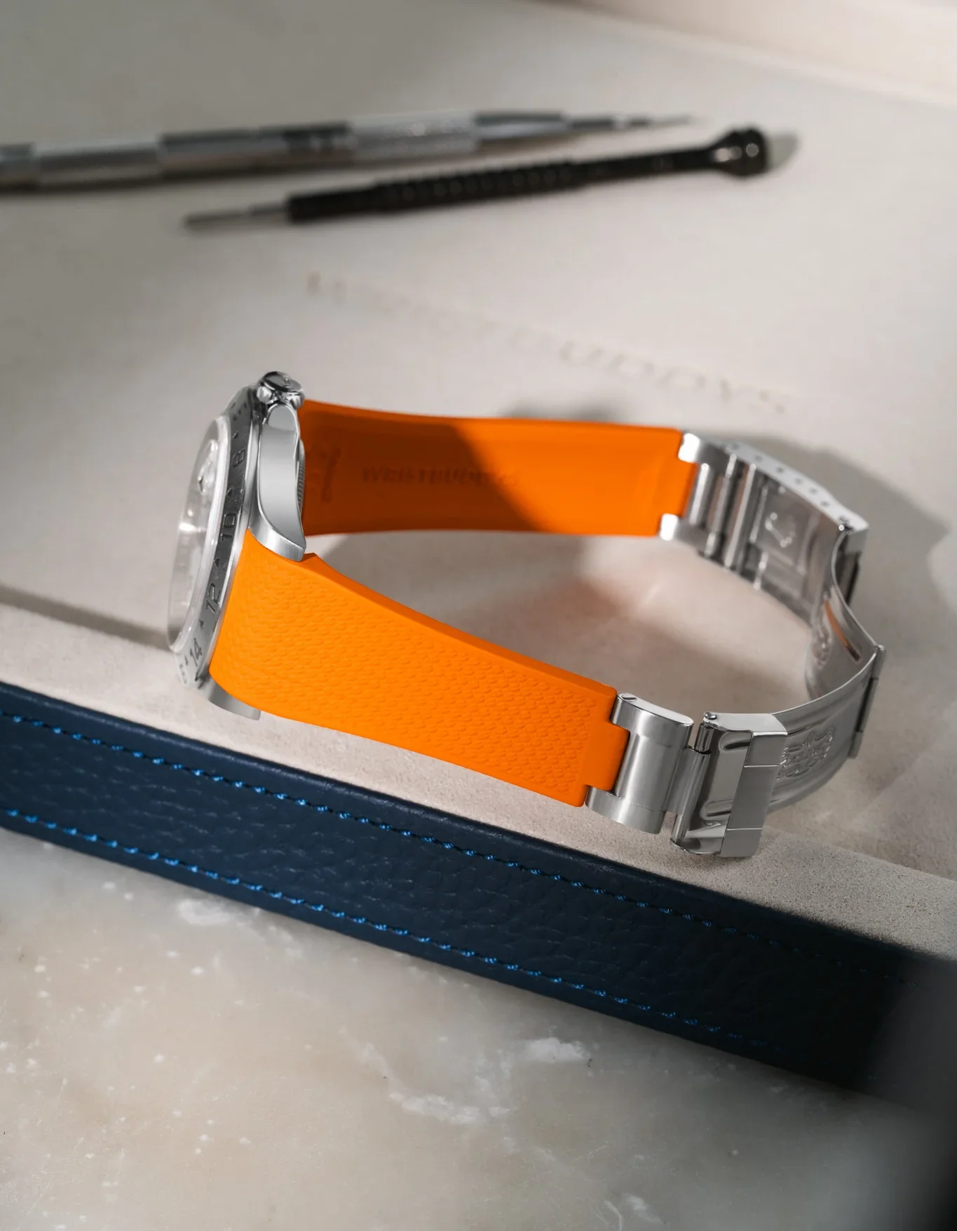 FKM Rubber Strap Integrated for Original Clasp - Rolex Explorer II 16570 - Image 41