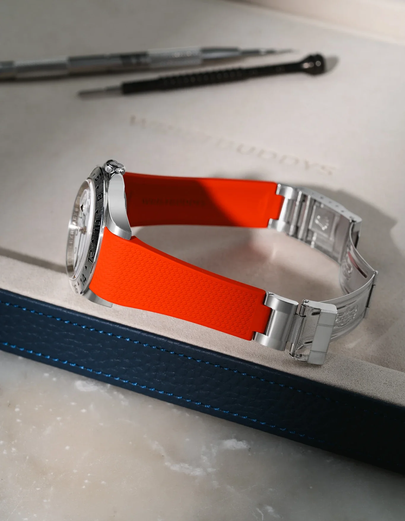 FKM Rubber Strap Integrated for Original Clasp - Rolex Explorer II 16570 - Image 44
