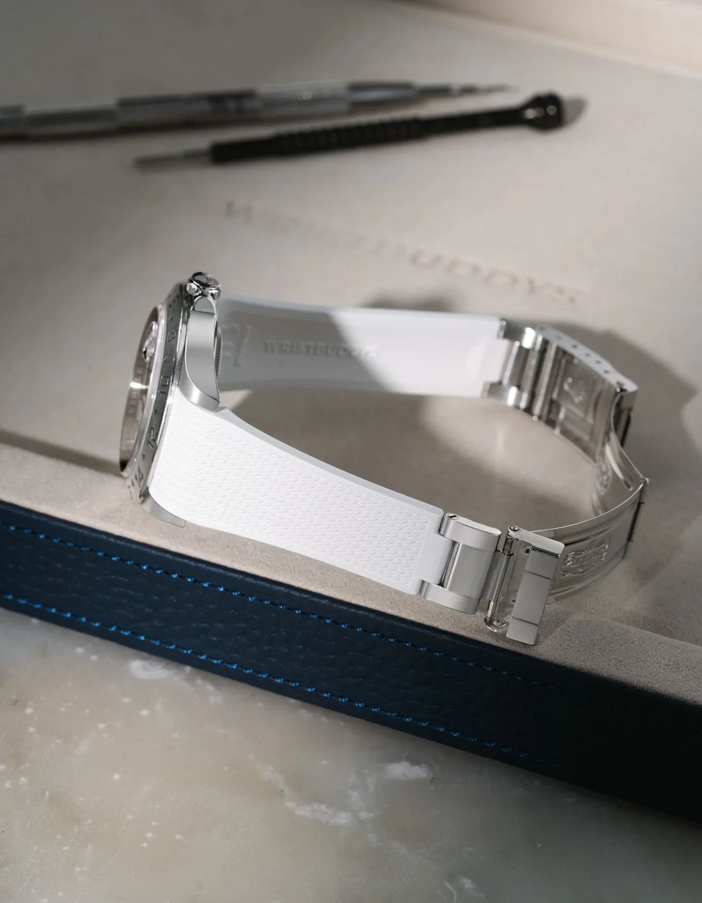 FKM Rubber Strap Integrated for Original Clasp - Rolex Explorer II 16570 - Image 47