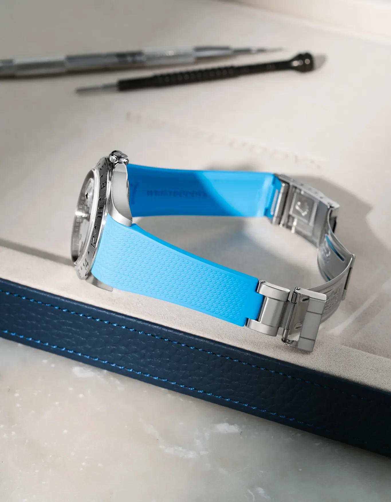 FKM Rubber Strap Integrated for Original Clasp - Rolex Explorer II 16570 - Image 53