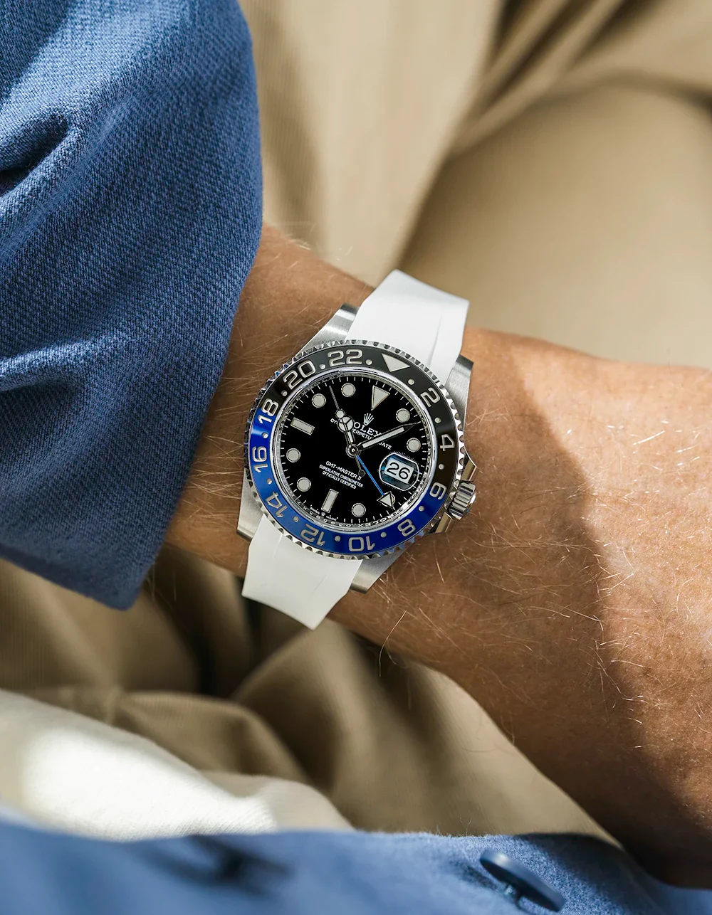 FKM Rubber Strap Integrated for Original Clasp - Rolex GMT Master II 116710 - Image 16
