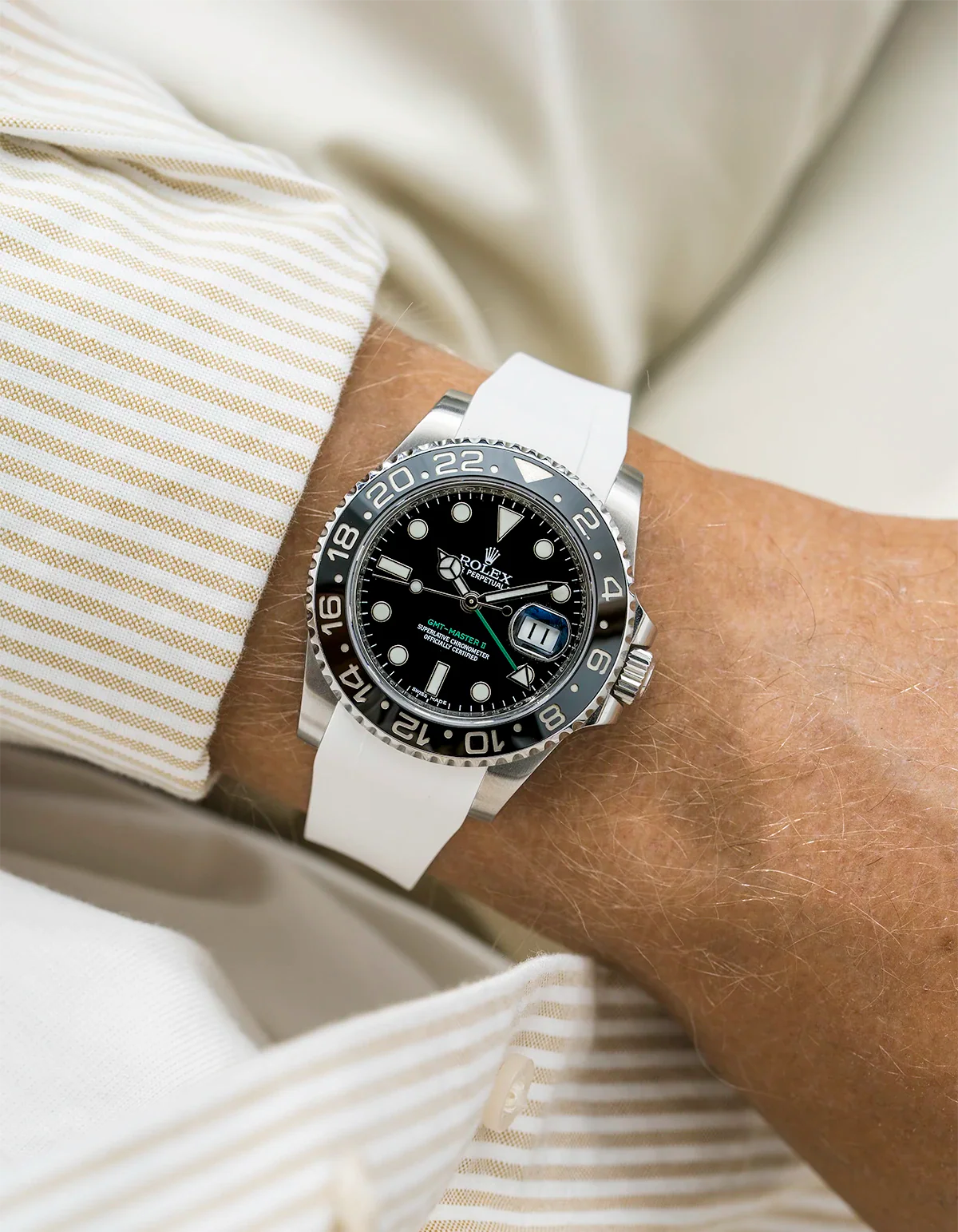 FKM Rubber Strap Integrated for Original Clasp - Rolex GMT Master II 116710 - Image 17