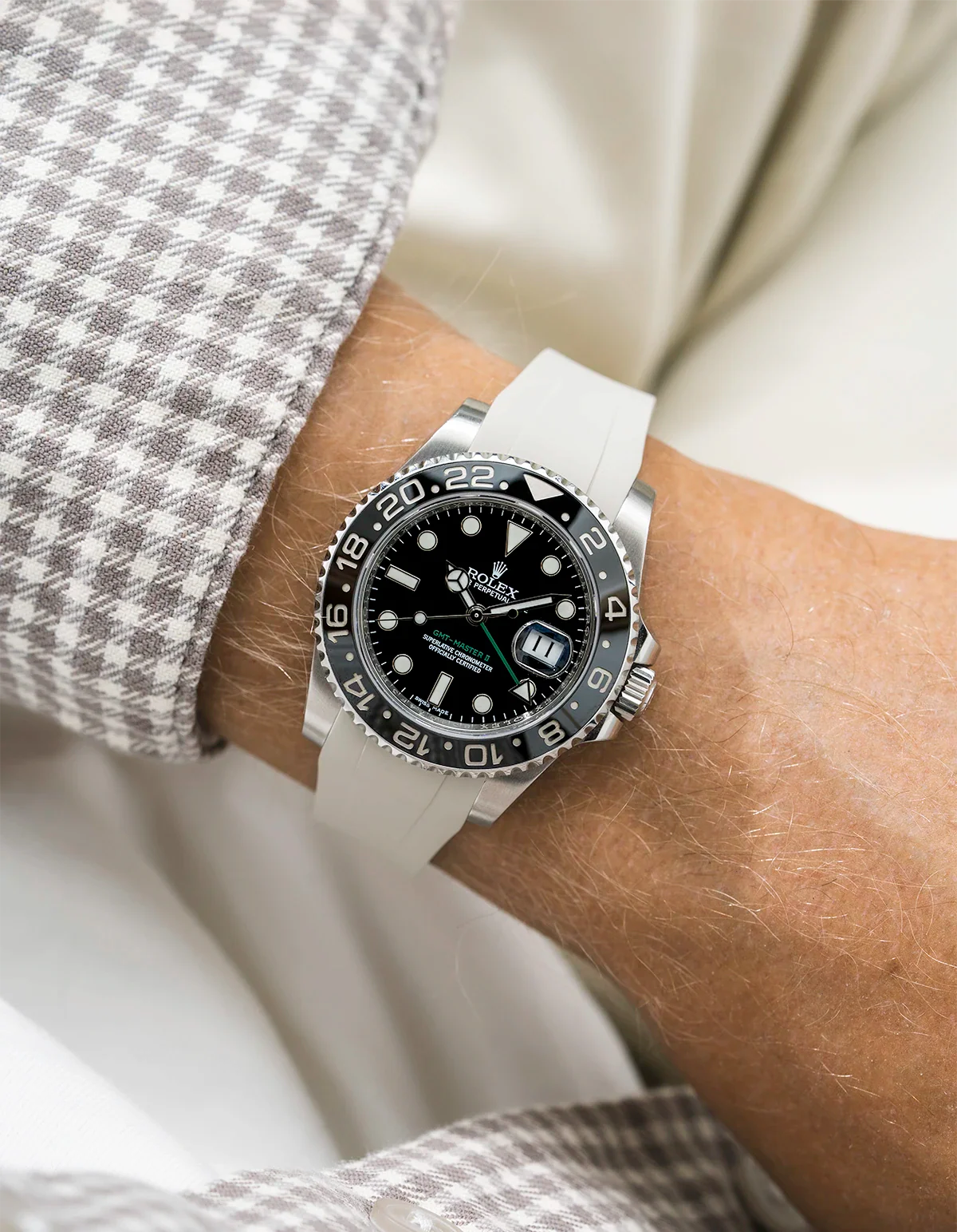 FKM Rubber Strap Integrated for Original Clasp - Rolex GMT Master II 116710 - Image 20