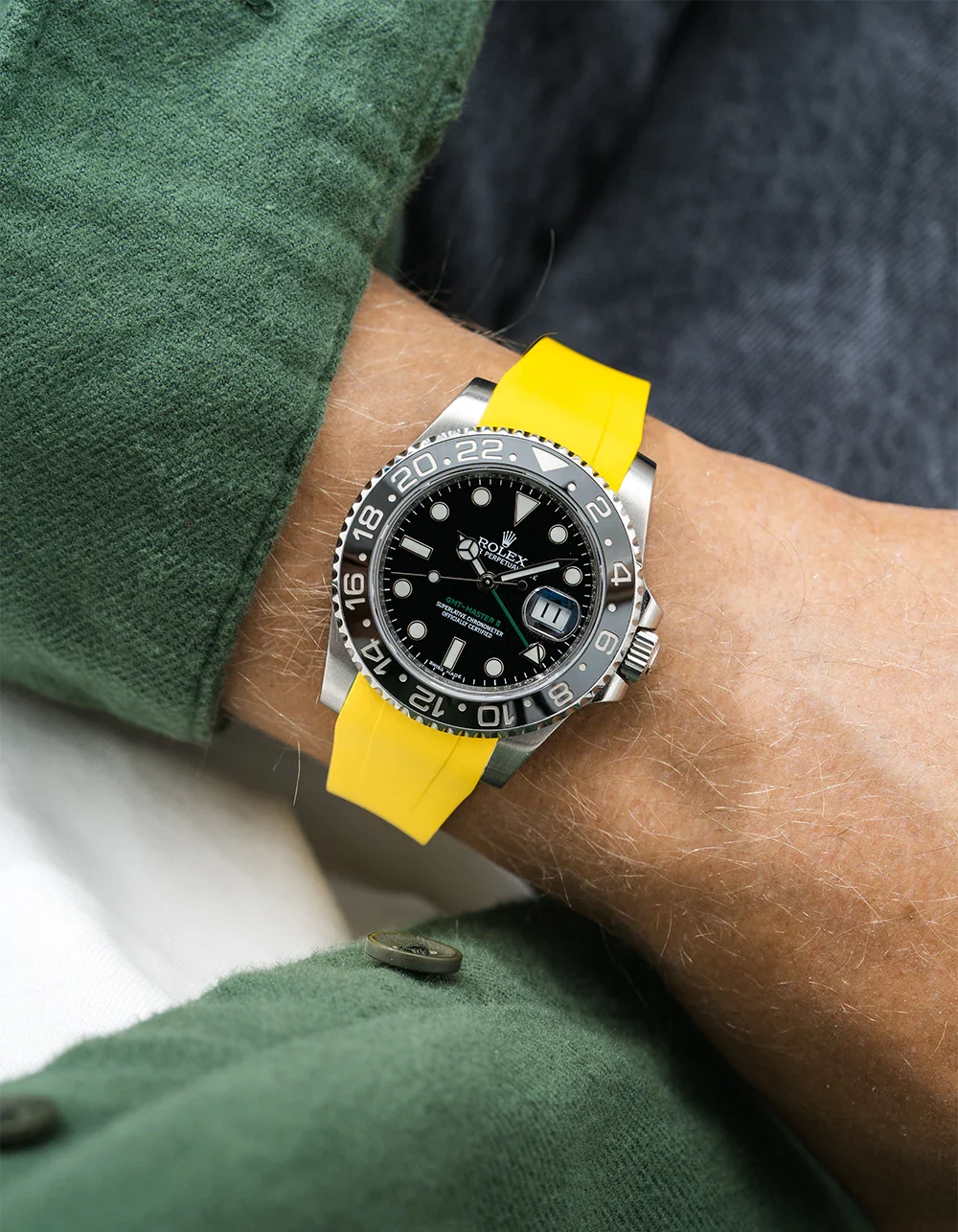 FKM Rubber Strap Integrated for Original Clasp - Rolex GMT Master II 116710 - Image 24