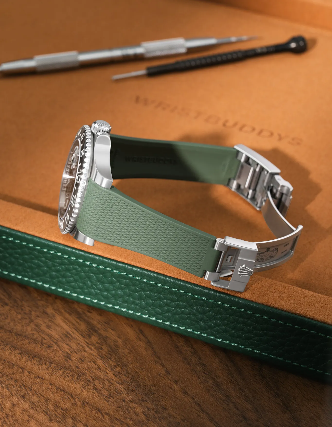 FKM Rubber Strap Integrated for Original Clasp - Rolex GMT Master II 116710 - Image 28