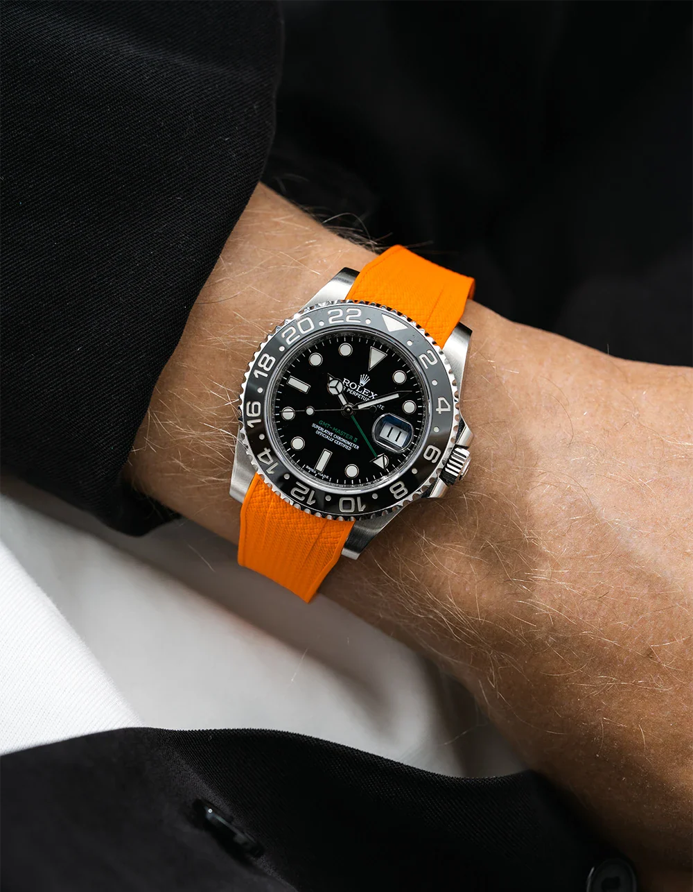 FKM Rubber Strap Integrated for Original Clasp - Rolex GMT Master II 116710 - Image 44
