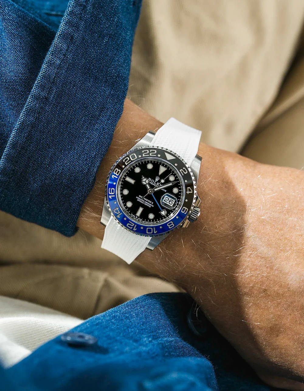 FKM Rubber Strap Integrated for Original Clasp - Rolex GMT Master II 116710 - Image 51
