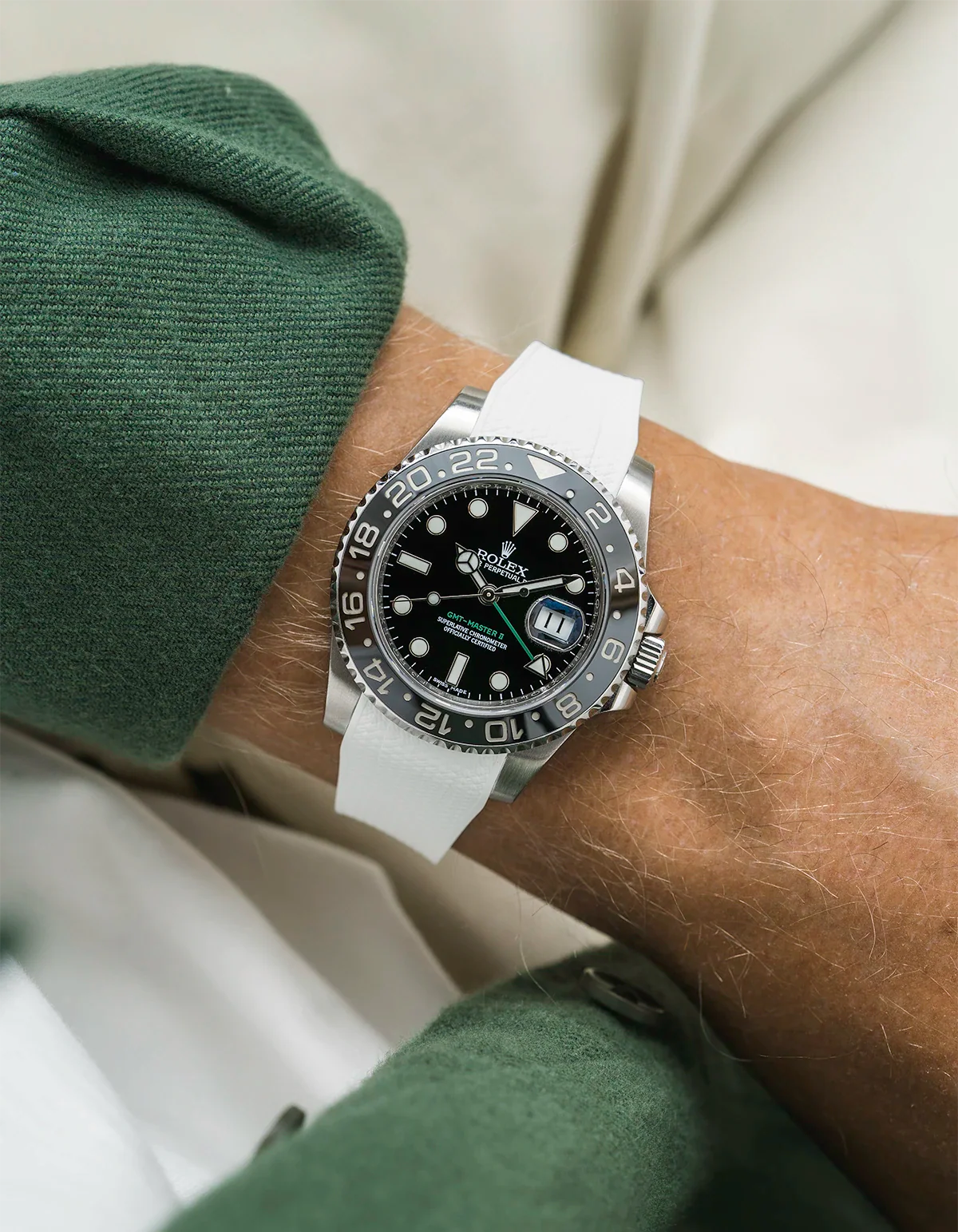 FKM Rubber Strap Integrated for Original Clasp - Rolex GMT Master II 116710 - Image 52