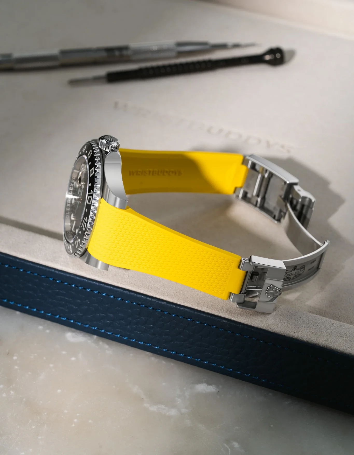 FKM Rubber Strap Integrated for Original Clasp - Rolex GMT Master II 116710 - Image 56