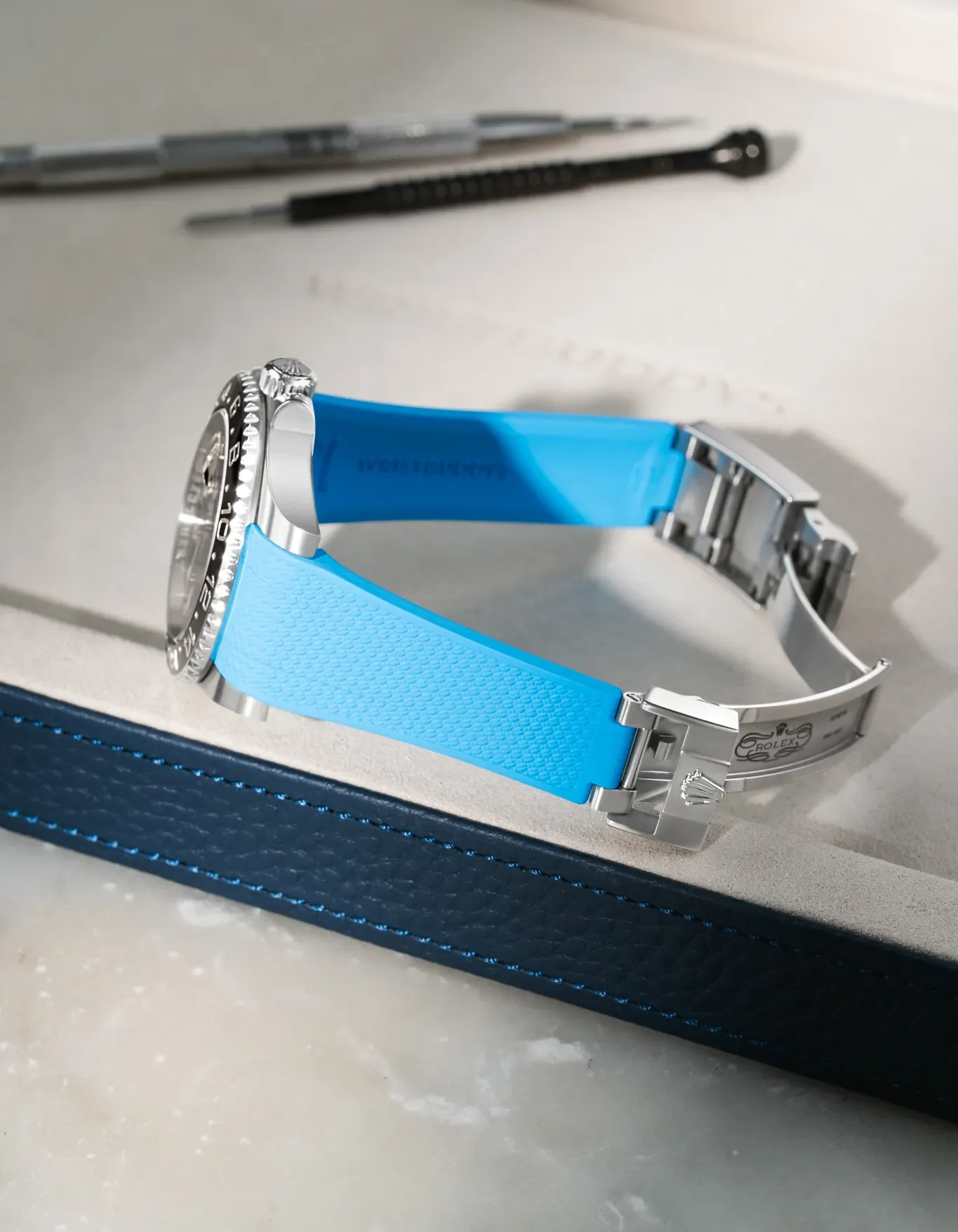 FKM Rubber Strap Integrated for Original Clasp - Rolex GMT Master II 116710 - Image 58