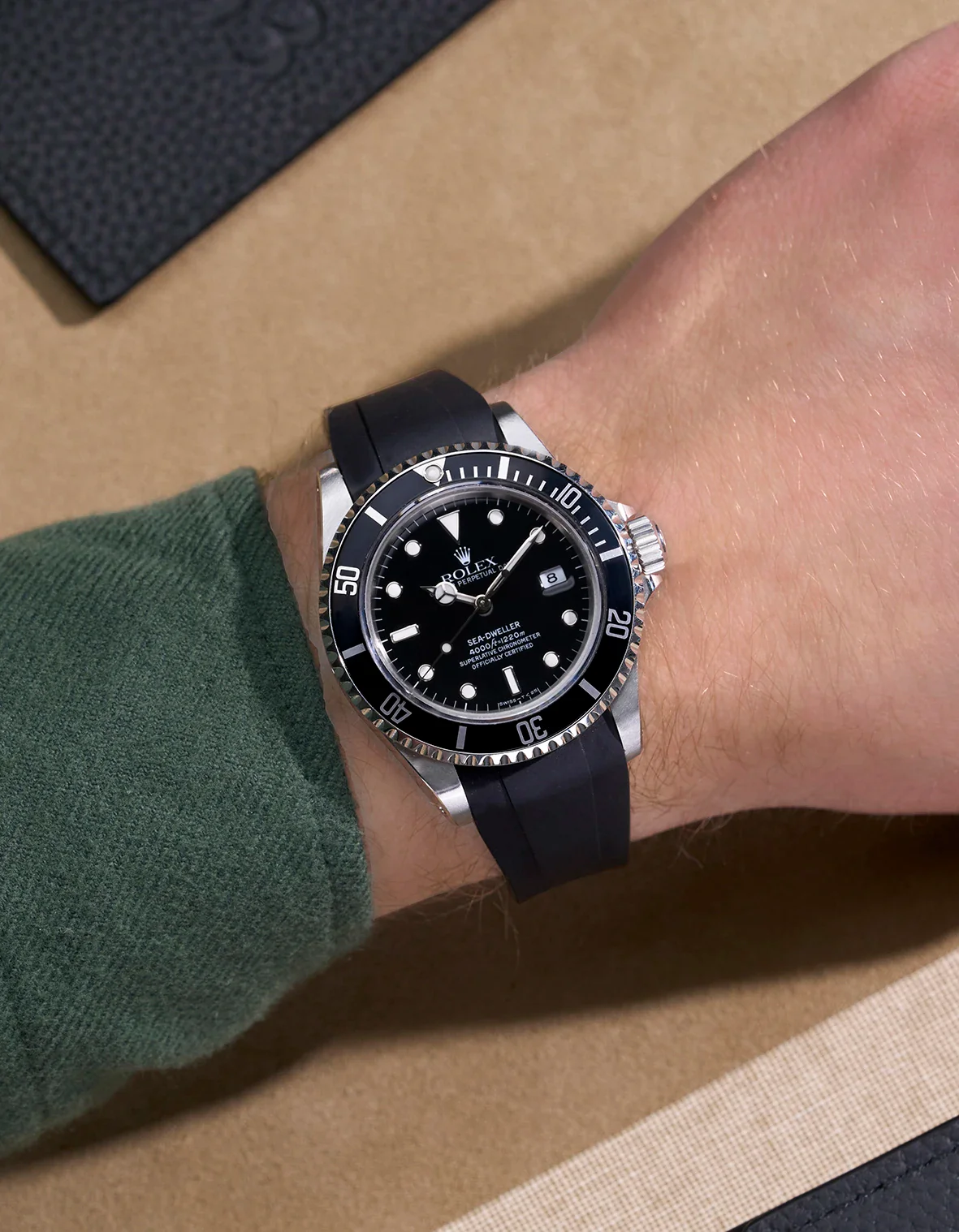 FKM Rubber Strap Integrated for Original Clasp – Sea-Dweller 16600 - Image 5