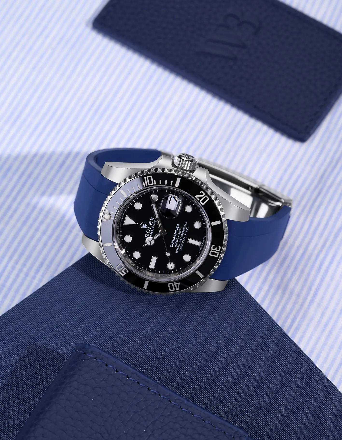 FKM Rubber Strap Integrated for Original Clasp – Submariner 116610LN/114060LN (1 gen) - Image 11