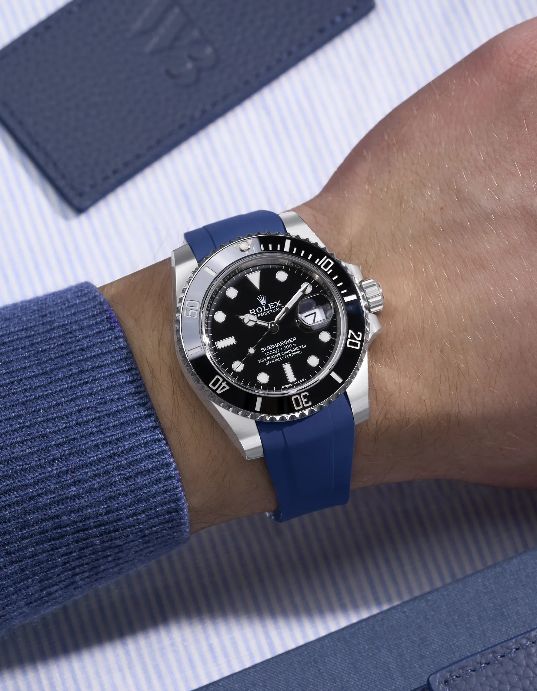 FKM Rubber Strap Integrated for Original Clasp – Submariner 116610LN/114060LN (1 gen) - Image 12
