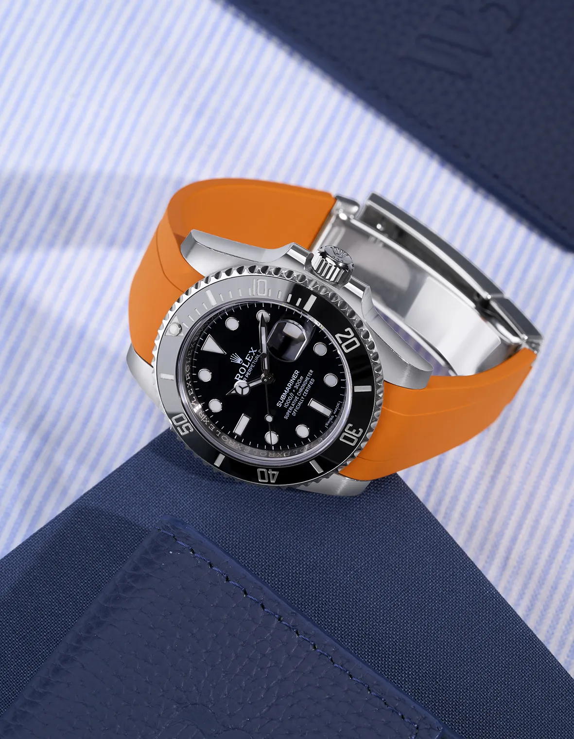 FKM Rubber Strap Integrated for Original Clasp – Submariner 116610LN/114060LN (1 gen) - Image 15