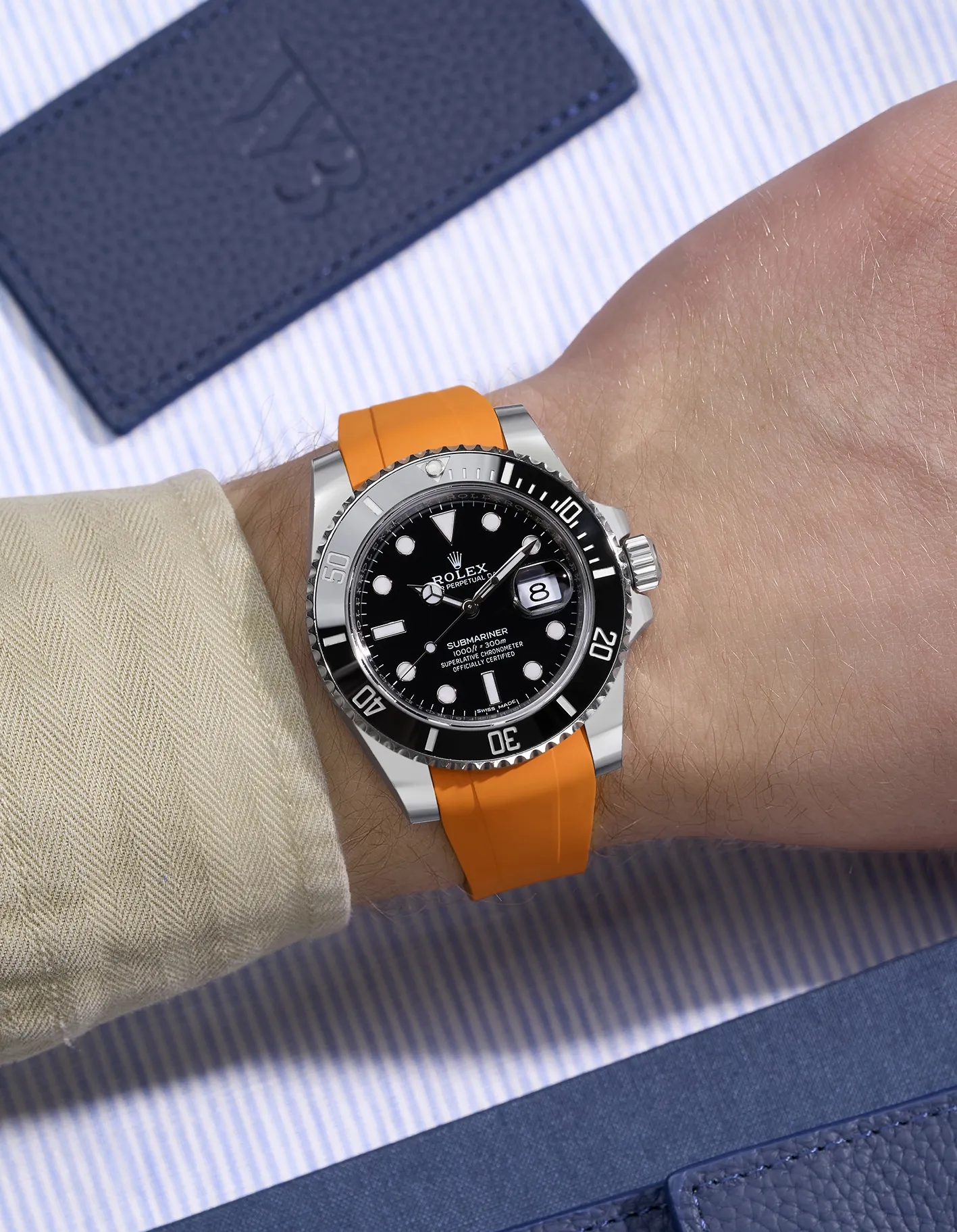FKM Rubber Strap Integrated for Original Clasp – Submariner 116610LN/114060LN (1 gen) - Image 16