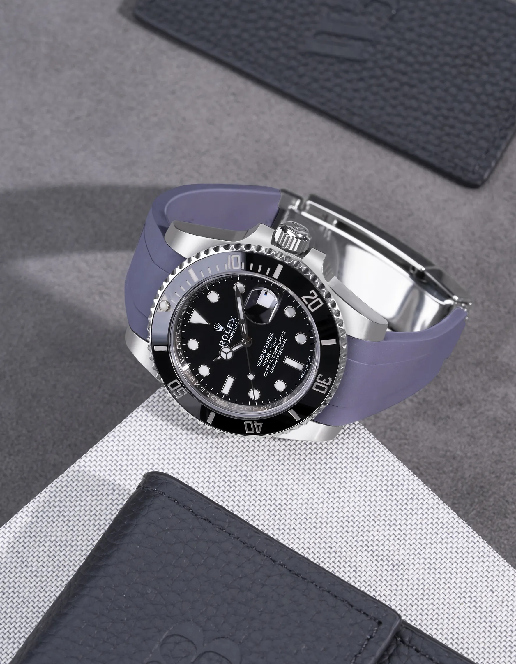 FKM Rubber Strap Integrated for Original Clasp – Submariner 116610LN/114060LN (1 gen) - Image 19