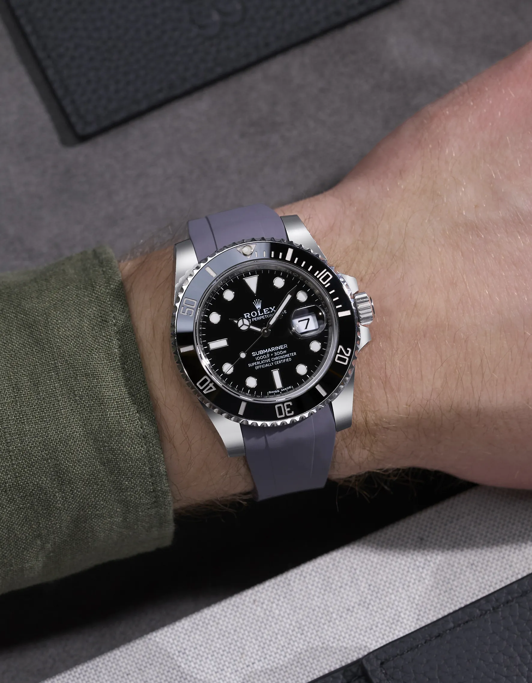 FKM Rubber Strap Integrated for Original Clasp – Submariner 116610LN/114060LN (1 gen) - Image 20