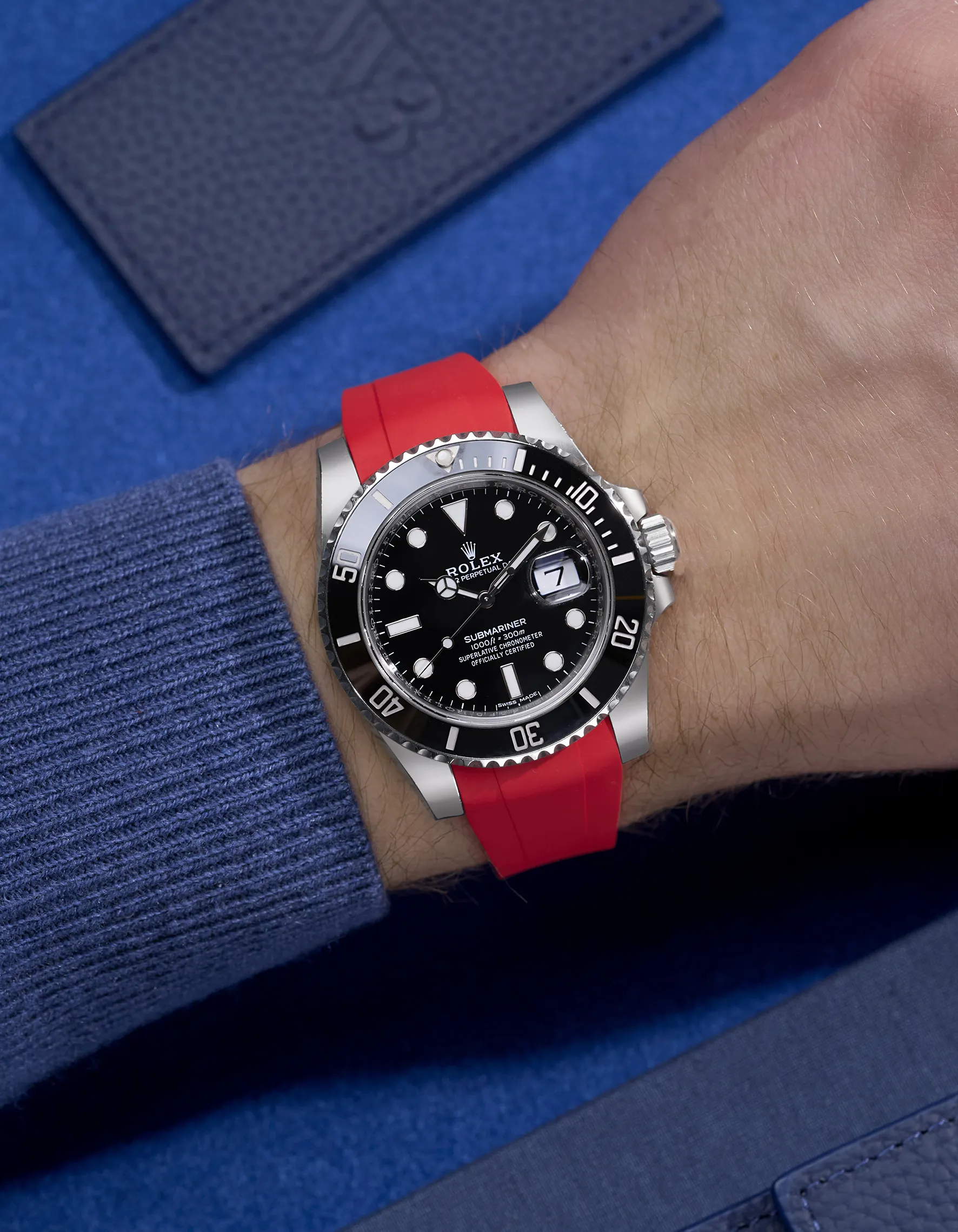 FKM Rubber Strap Integrated for Original Clasp – Submariner 116610LN/114060LN (1 gen) - Image 28