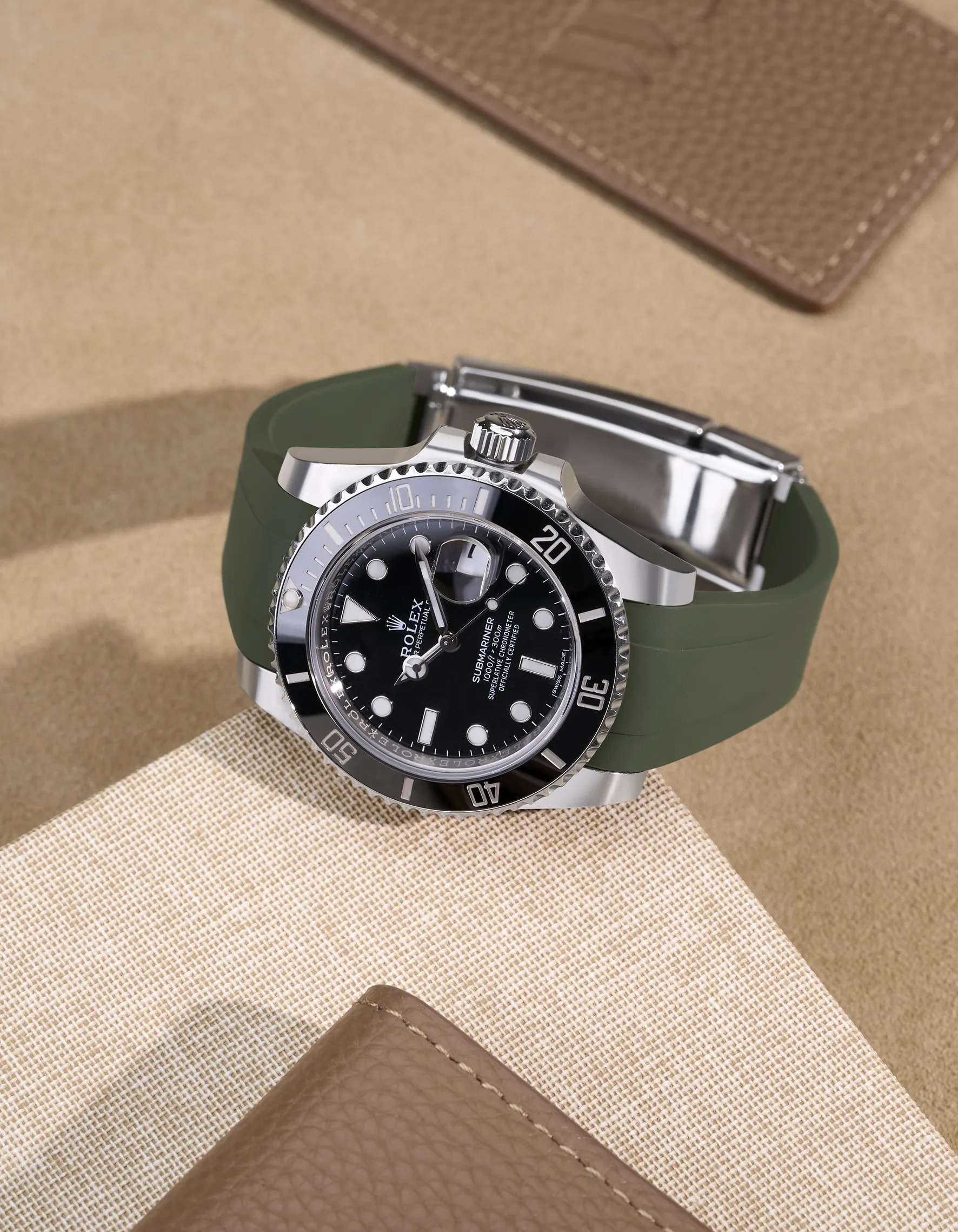 FKM Rubber Strap Integrated for Original Clasp – Submariner 116610LN/114060LN (1 gen) - Image 7