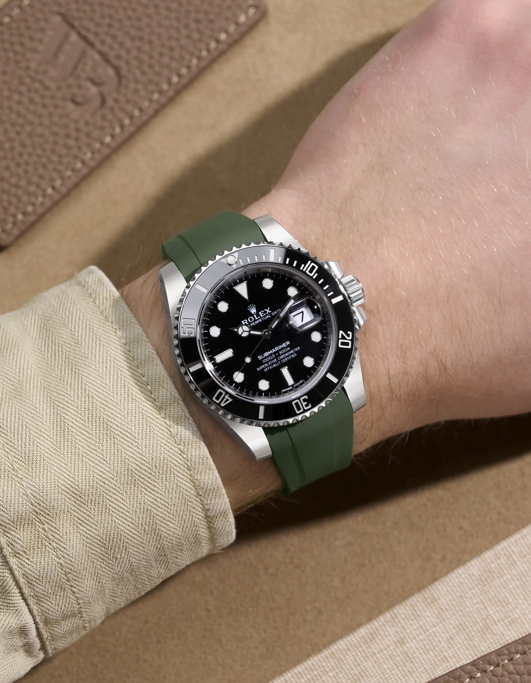 FKM Rubber Strap Integrated for Original Clasp – Submariner 116610LN/114060LN (1 gen) - Image 8