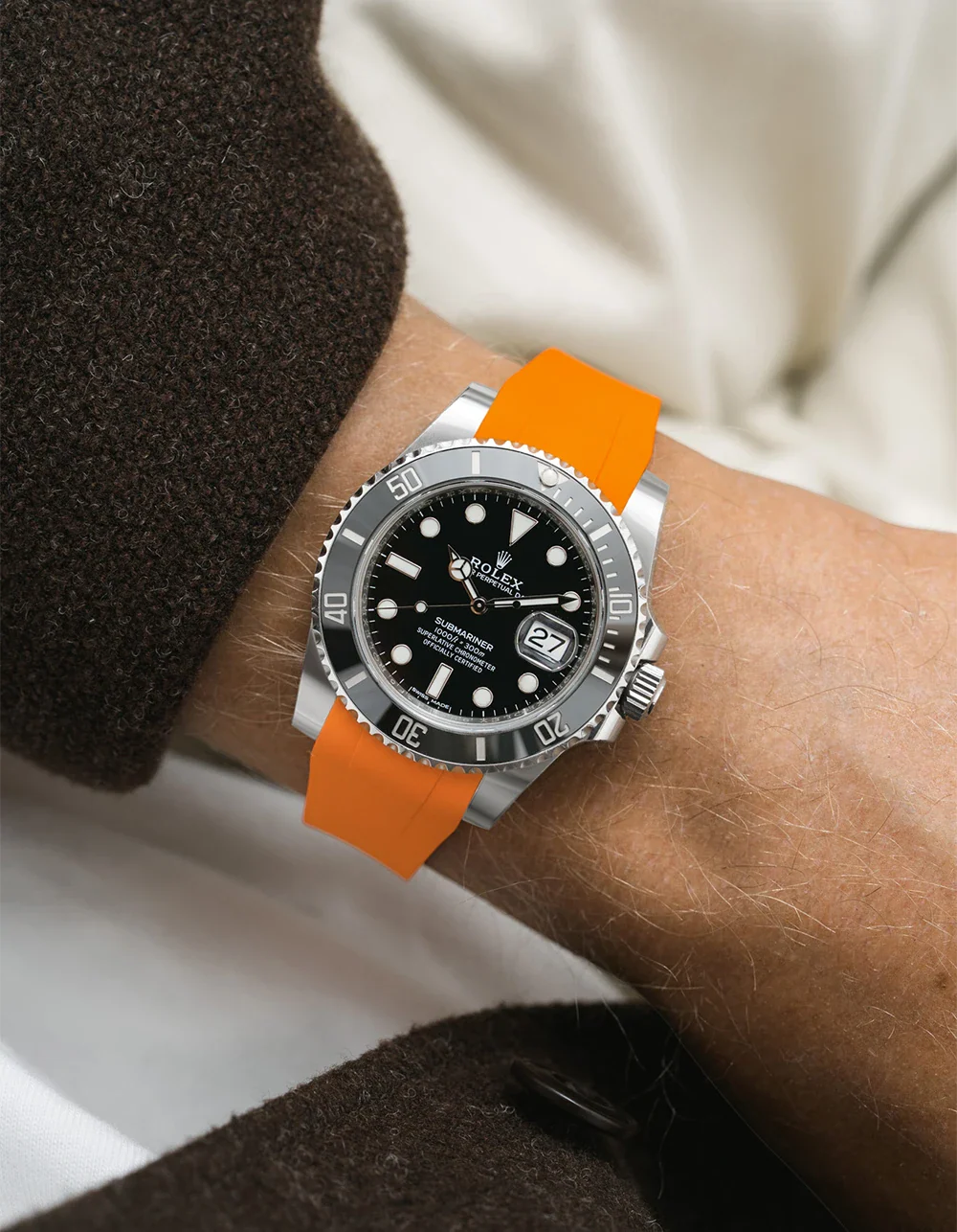FKM Rubber Strap Integrated for Original Clasp – Submariner 116610LN/114060LN - Image 11