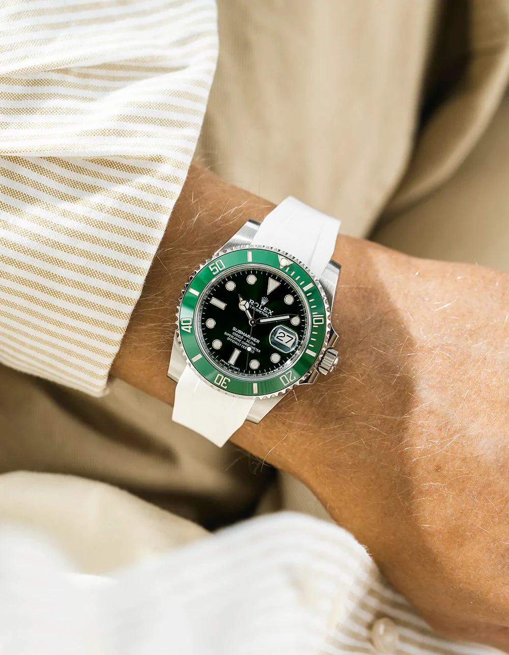 FKM Rubber Strap Integrated for Original Clasp – Submariner 116610LN/114060LN - Image 15