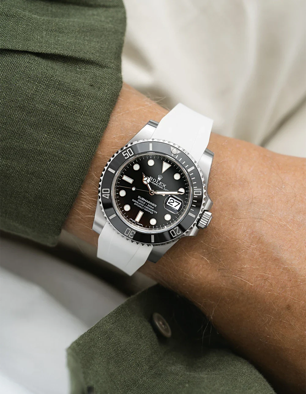 FKM Rubber Strap Integrated for Original Clasp – Submariner 116610LN/114060LN - Image 16