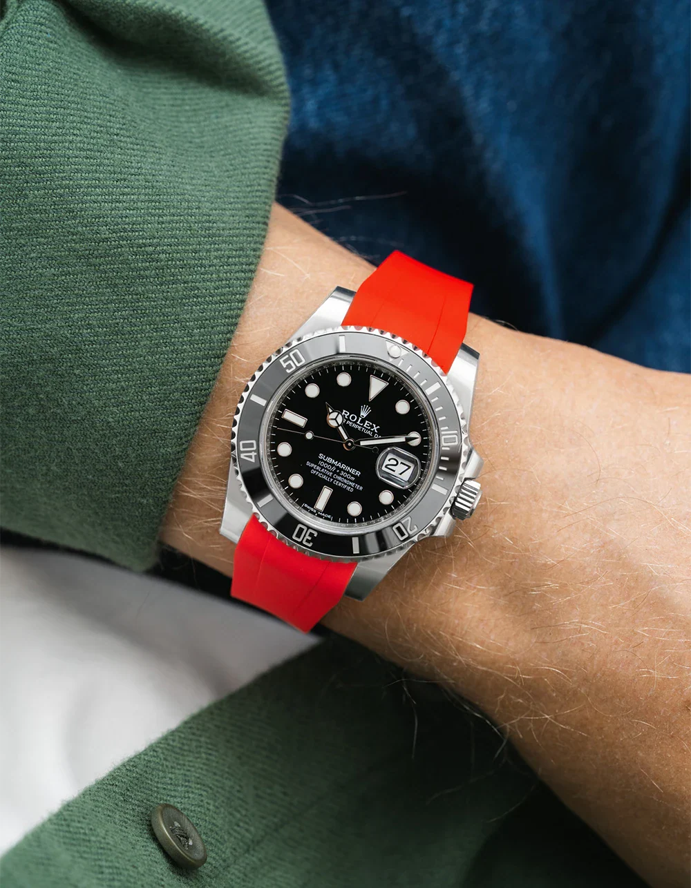 FKM Rubber Strap Integrated for Original Clasp – Submariner 116610LN/114060LN - Image 18