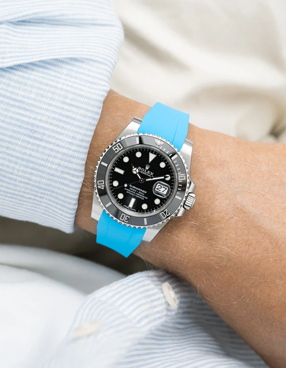 FKM Rubber Strap Integrated for Original Clasp – Submariner 116610LN/114060LN - Image 22