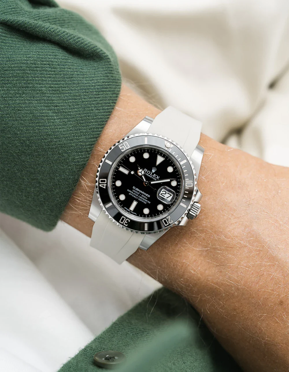 FKM Rubber Strap Integrated for Original Clasp – Submariner 116610LN/114060LN - Image 25