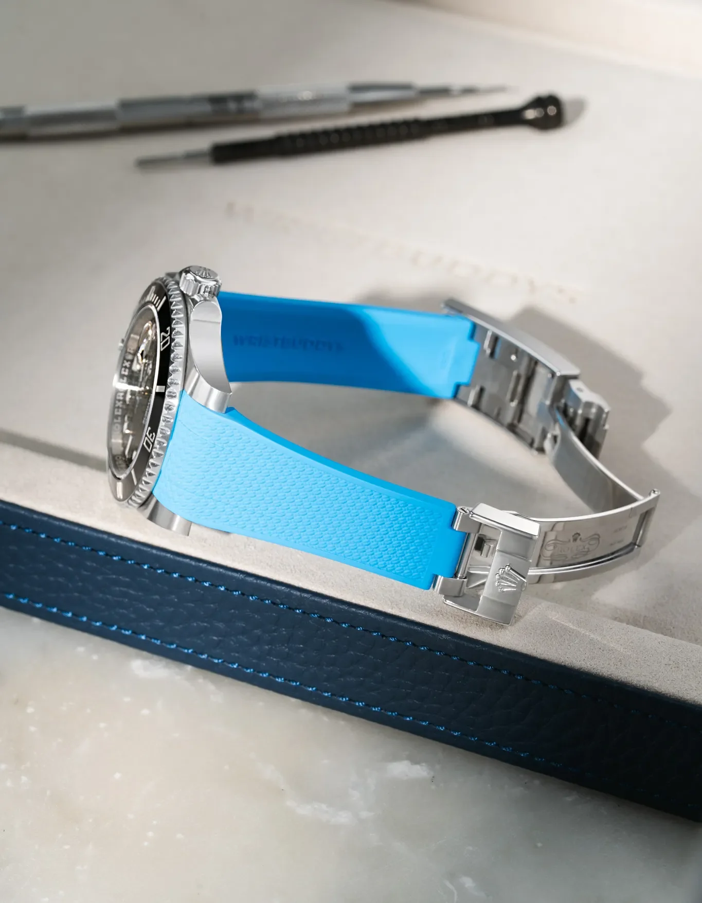 FKM Rubber Strap Integrated for Original Clasp – Submariner 116610LN/114060LN - Image 28