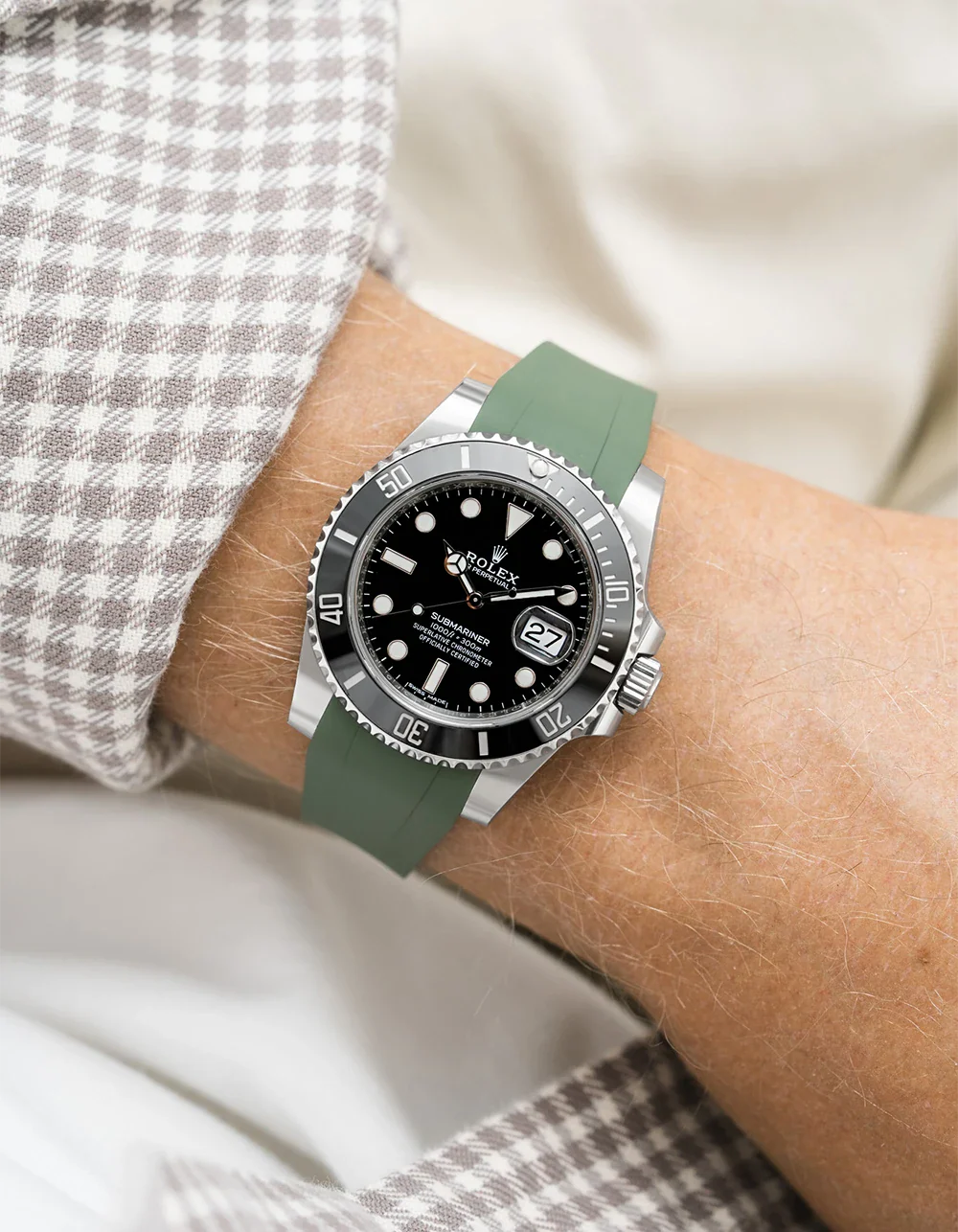 FKM Rubber Strap Integrated for Original Clasp – Submariner 116610LN/114060LN - Image 5