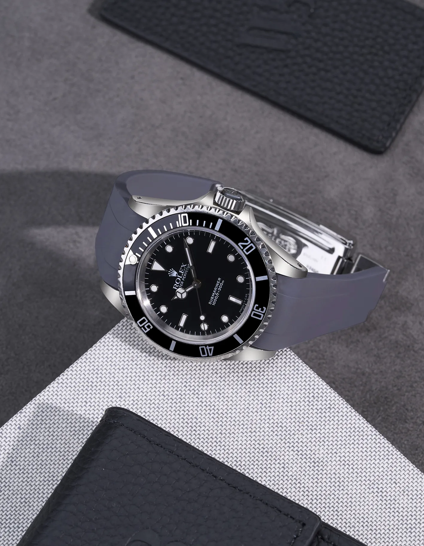 FKM Rubber Strap Integrated for Original Clasp – Submariner 16610/14060 - Image 15