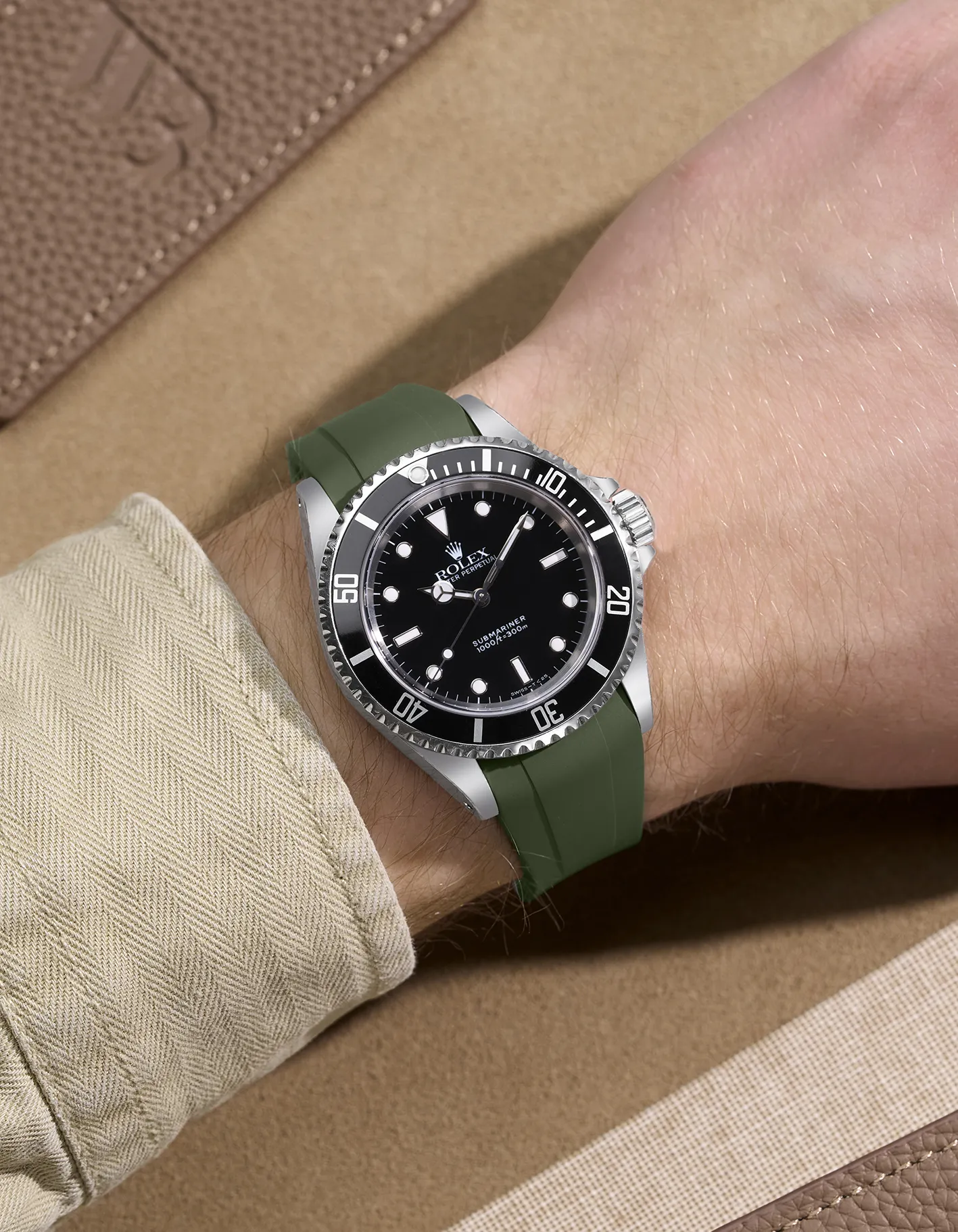 FKM Rubber Strap Integrated for Original Clasp – Submariner 16610/14060 - Image 7