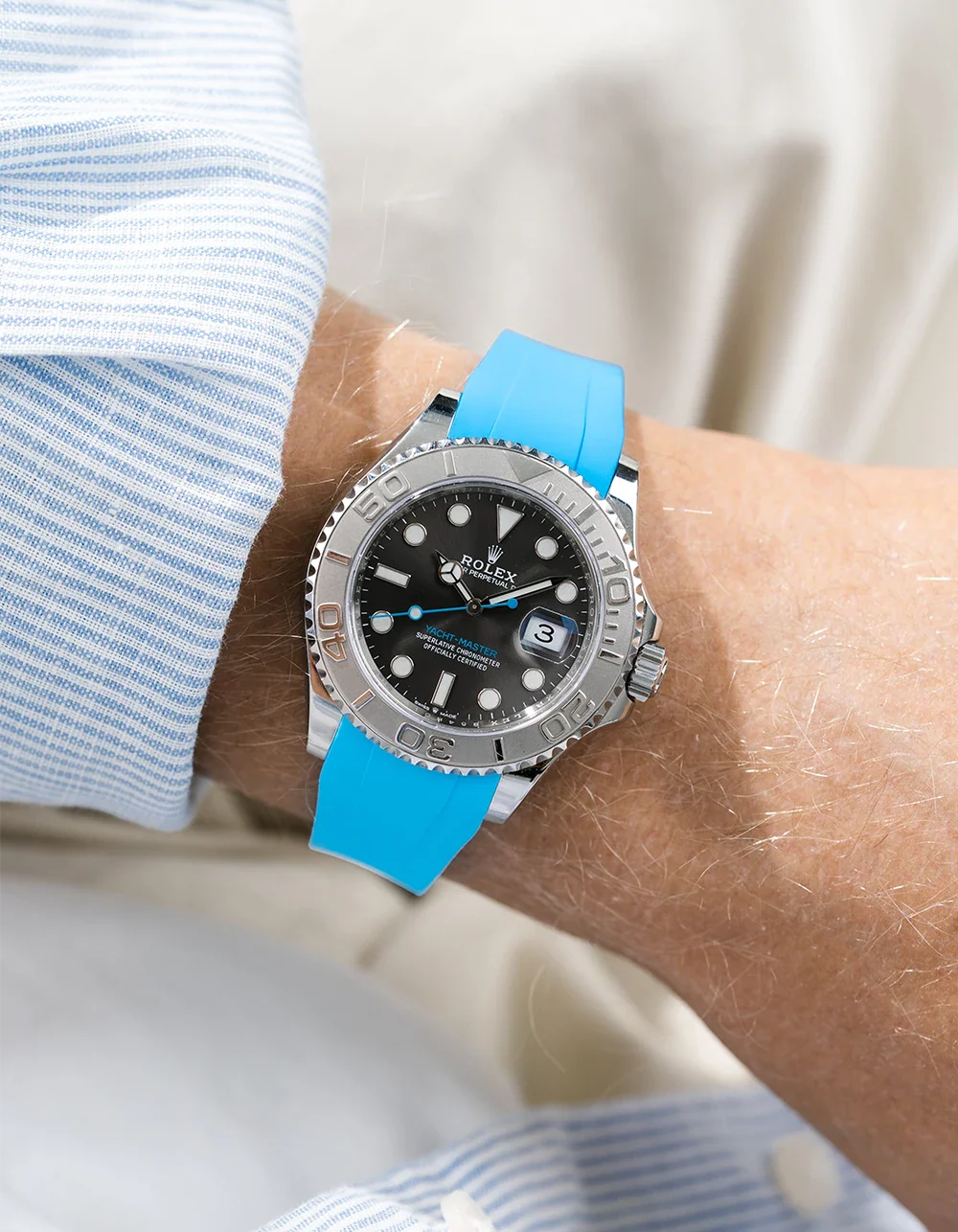 FKM Rubber Strap Integrated for Original Clasp – Yacht-Master 116622 / 126622 - Image 18