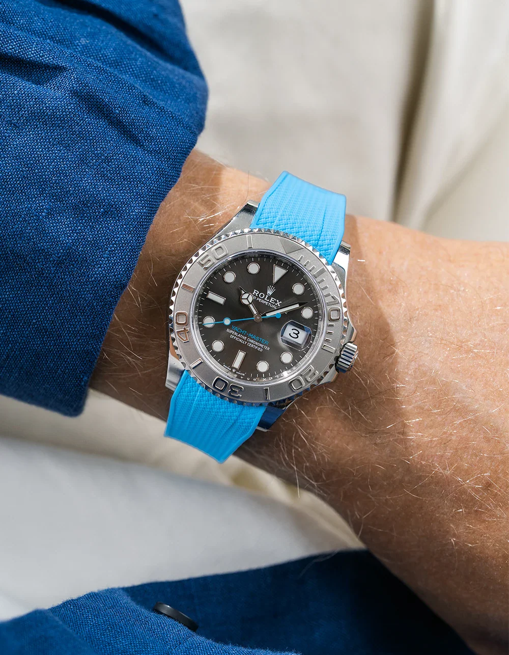 FKM Rubber Strap Integrated for Original Clasp – Yacht-Master 116622 / 126622 - Image 20